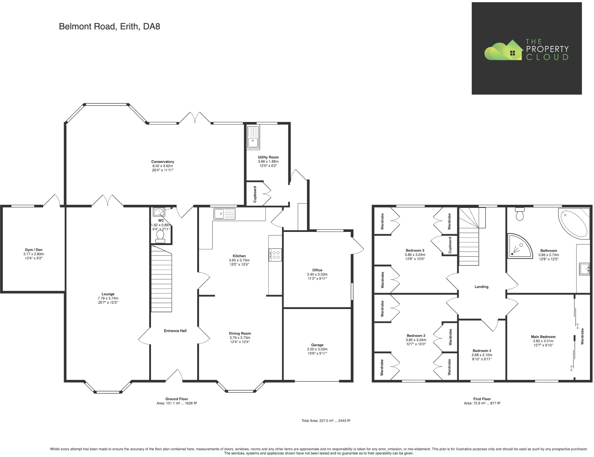 Belmont Road, Erith/Bexleyheath Border floorplan