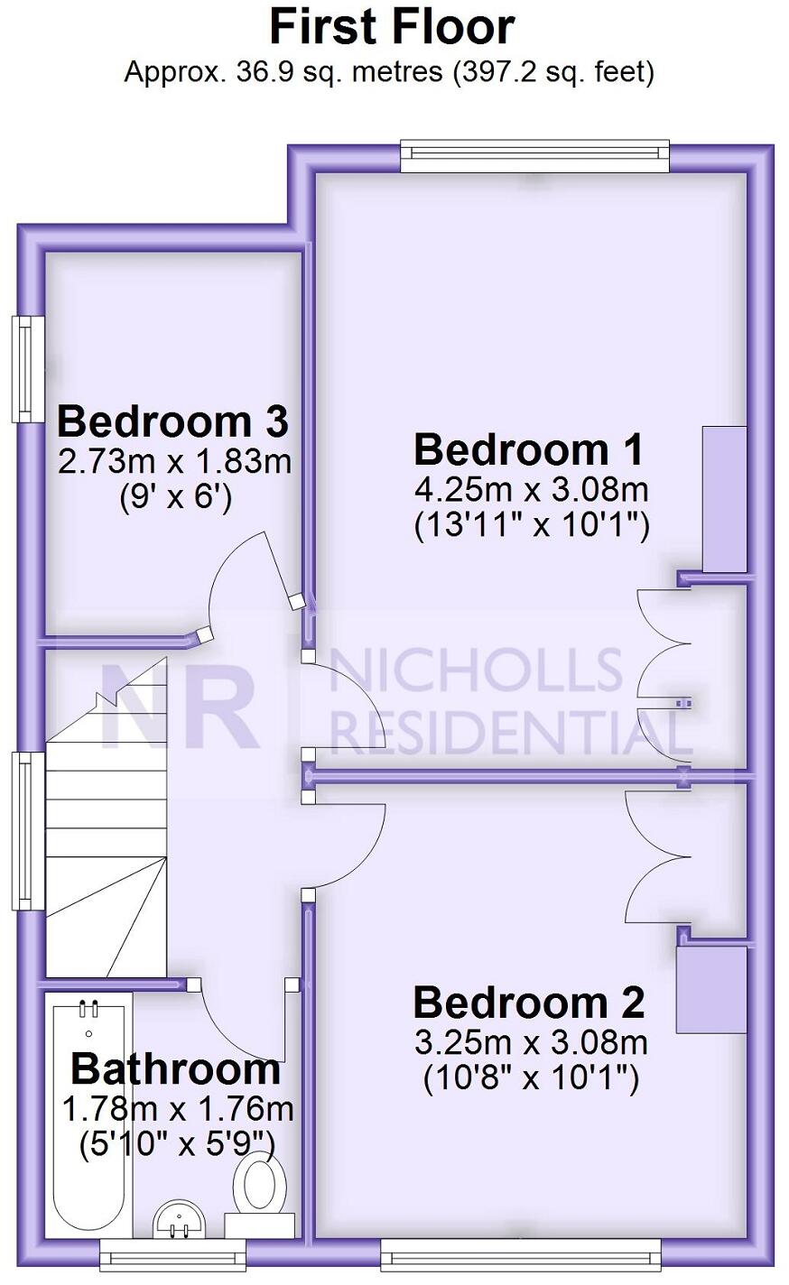 Hartfield Road, Chessington, Surrey. KT9 2PP floorplan