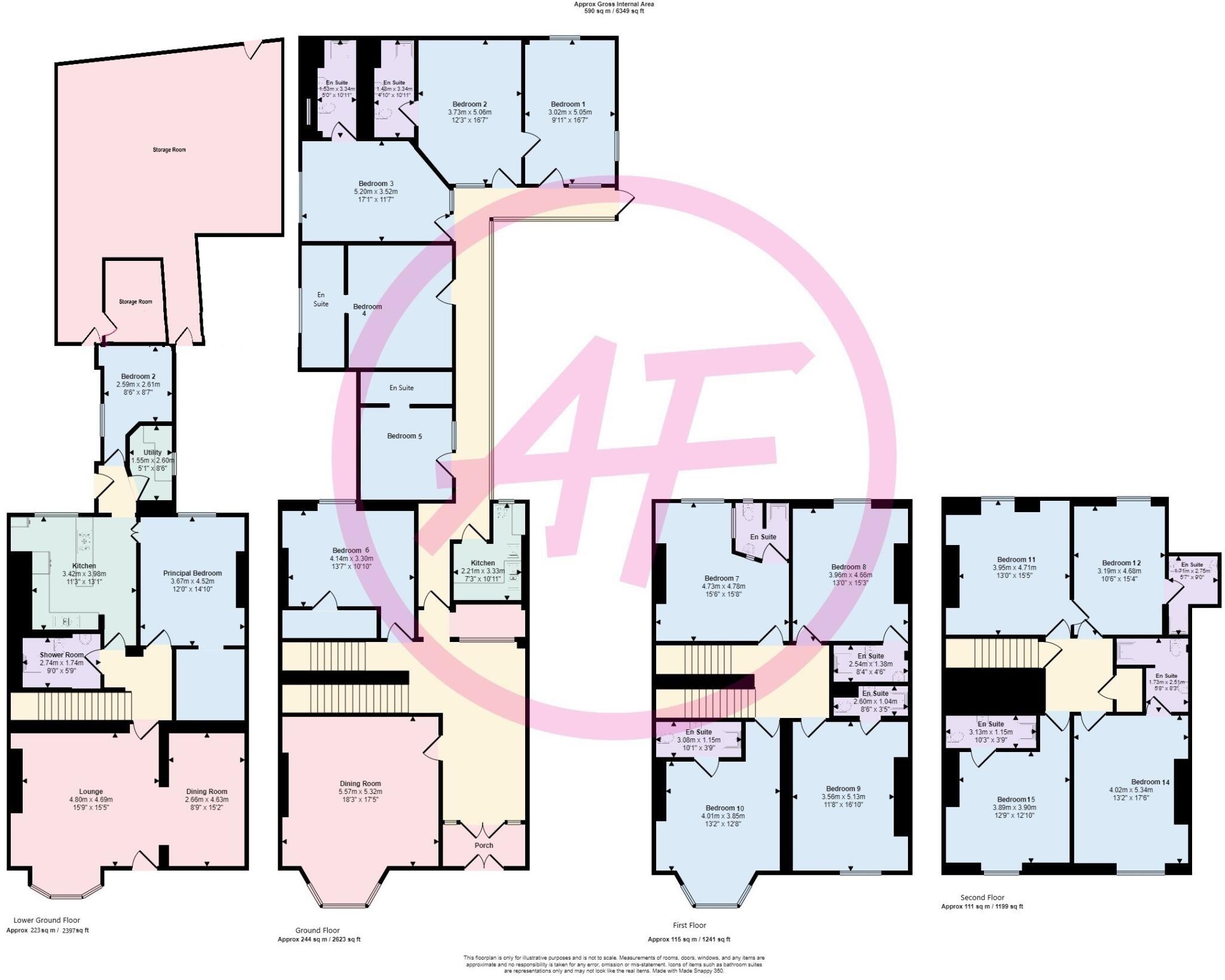Craig Y Don Parade, Llandudno, Conwy, LL30 floorplan