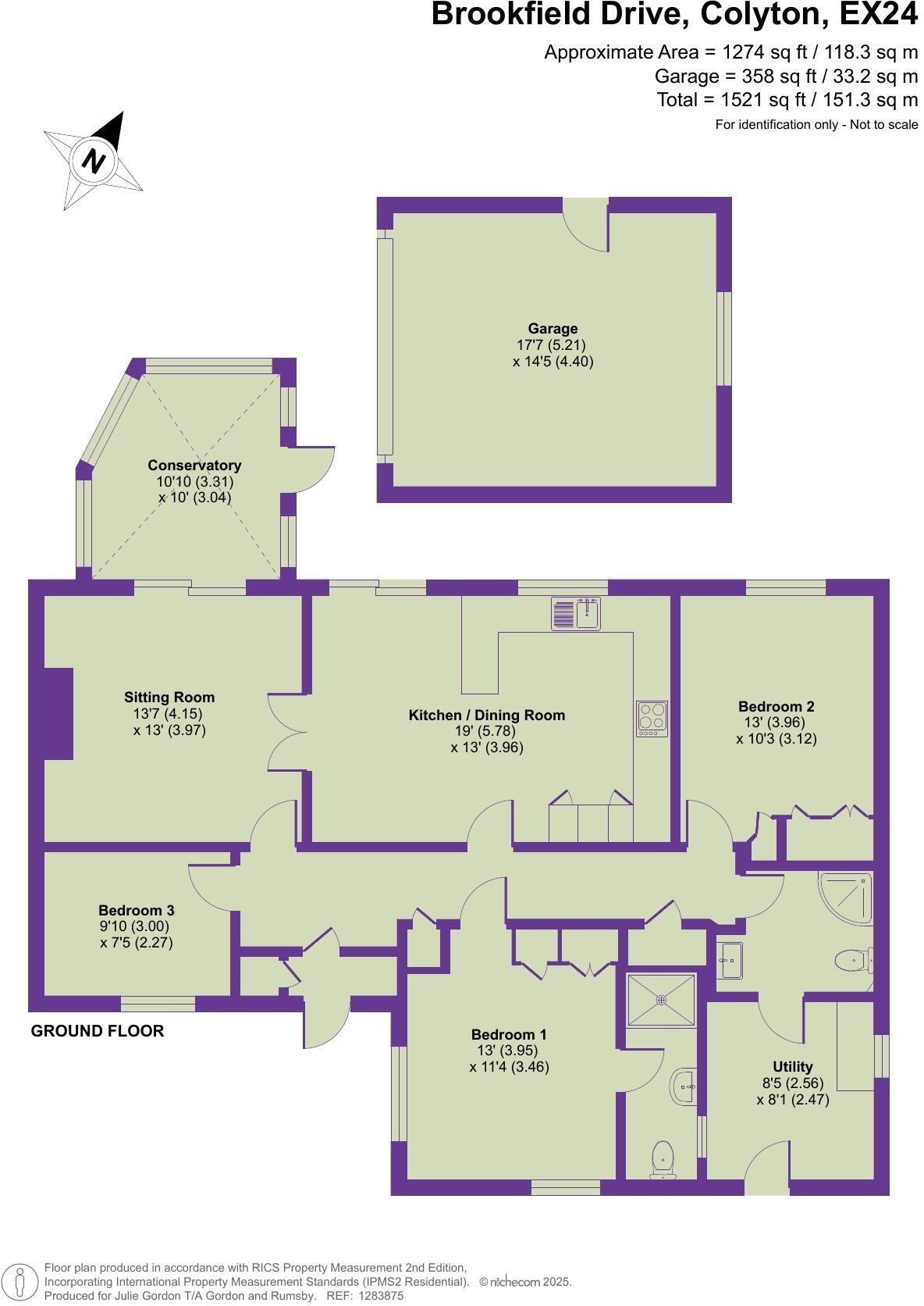Brookfield Drive, Colyton, Devon floorplan
