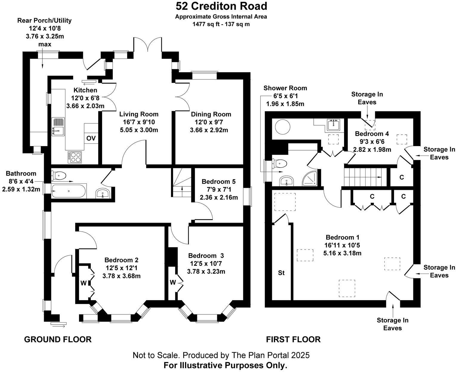 Crediton Road, Okehampton floorplan