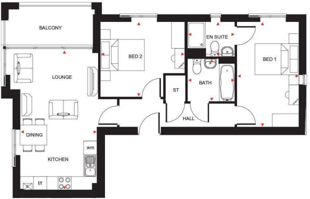 Louisburg Avenue, Bordon, Hampshire, GU35 floorplan