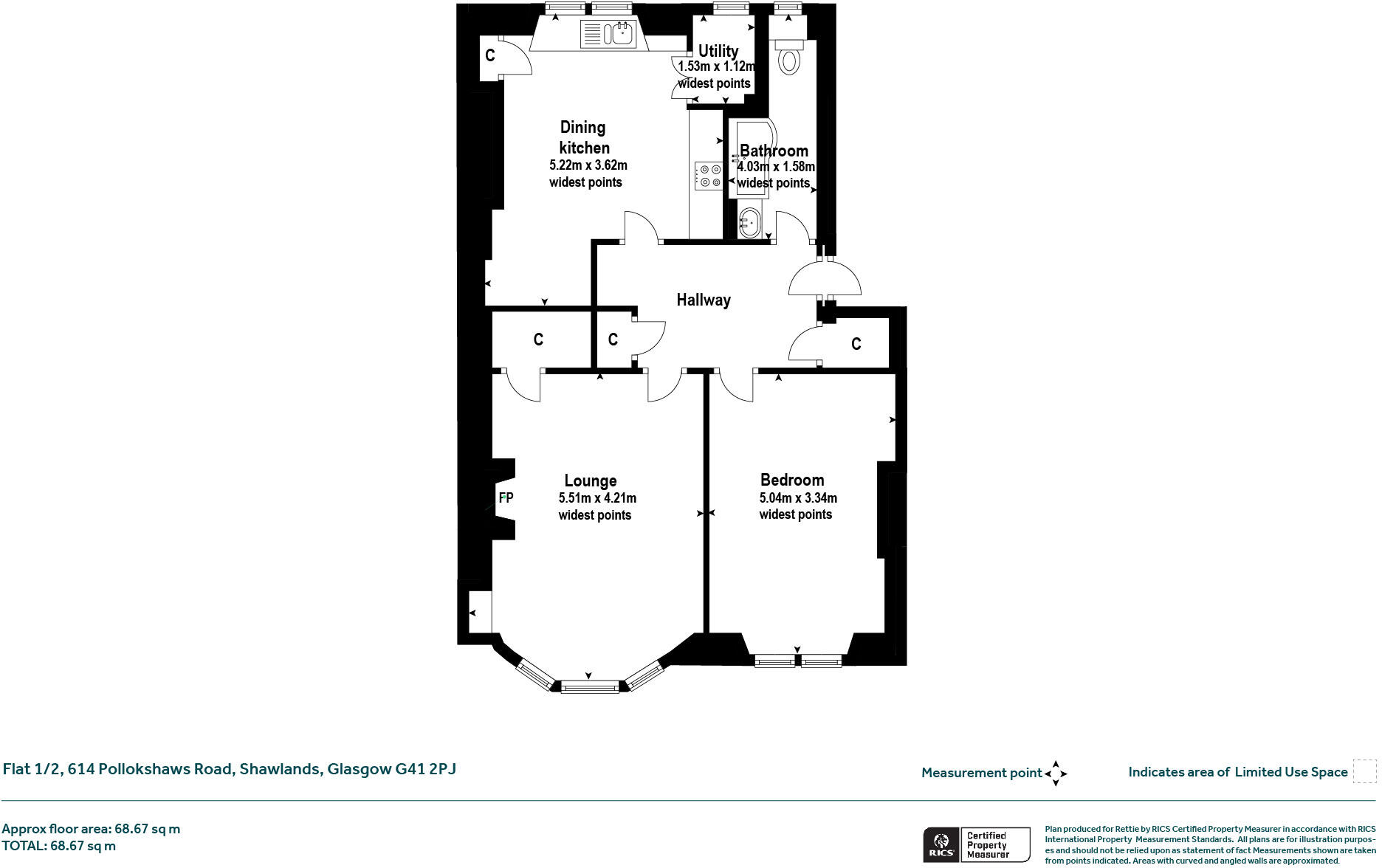 Pollokshaws Road, Strathbungo, Glasgow floorplan
