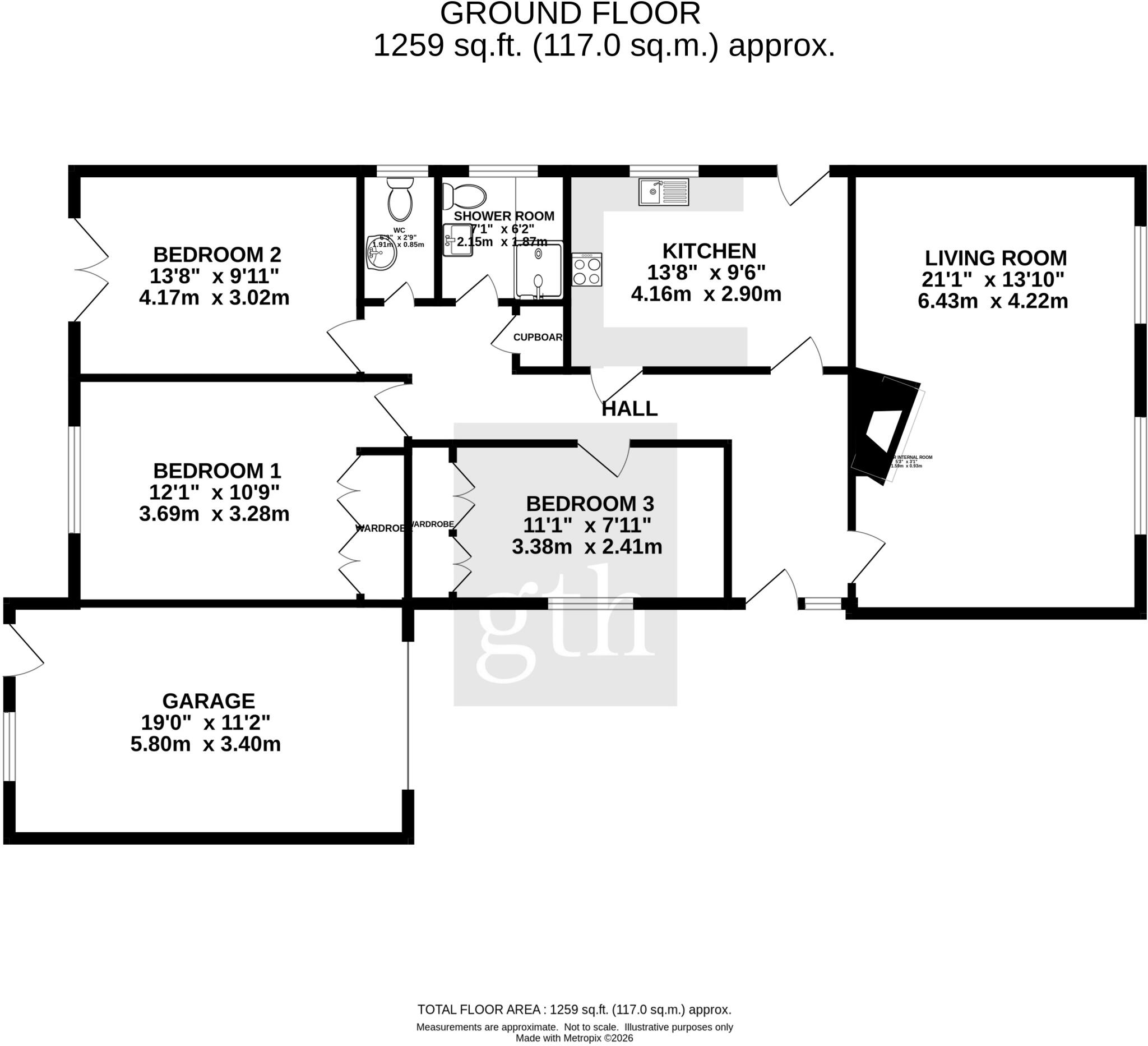St. Keyes Close, Landkey, Barnstaple, Devon, EX32 floorplan