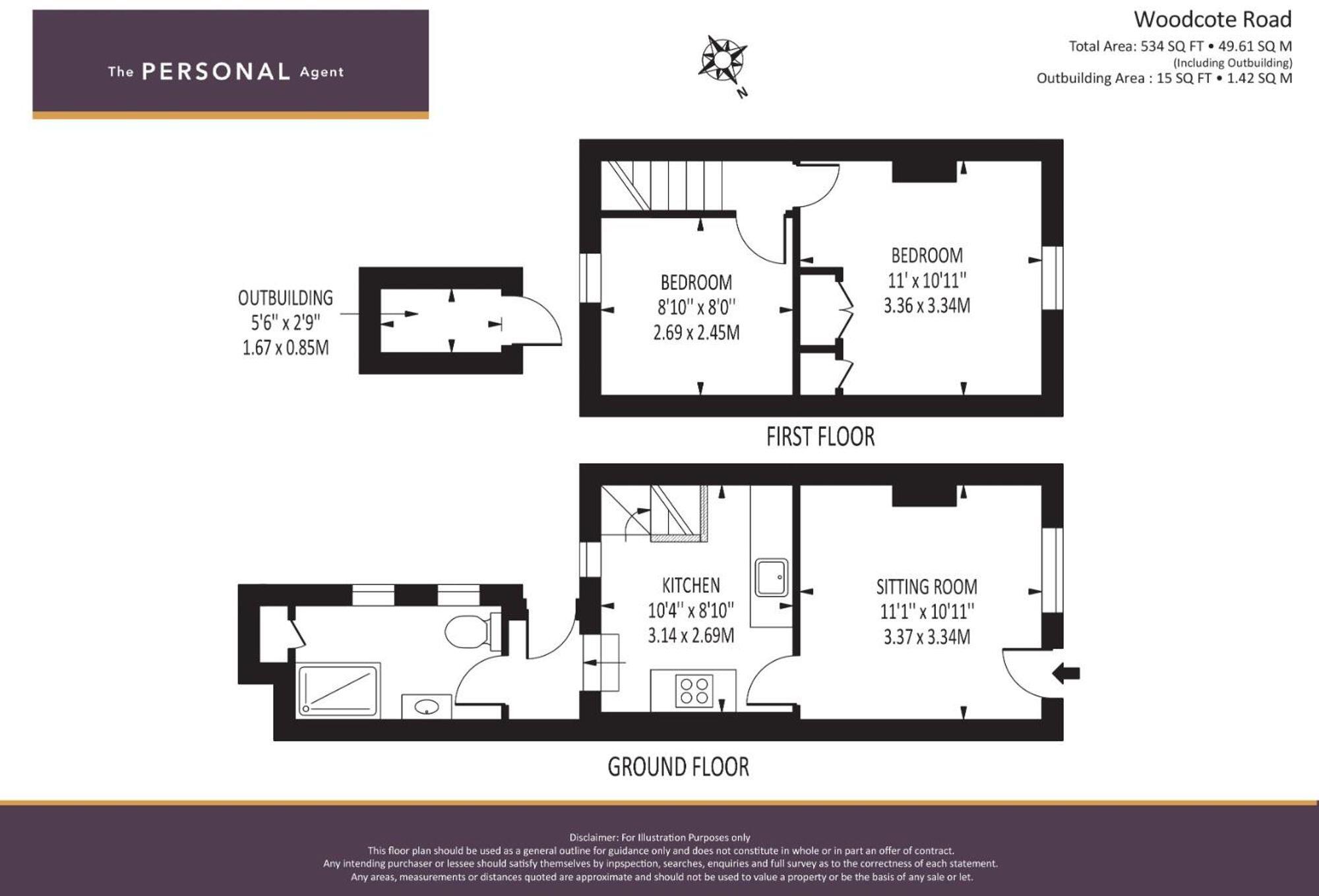 Woodcote Road, Epsom, KT18 floorplan