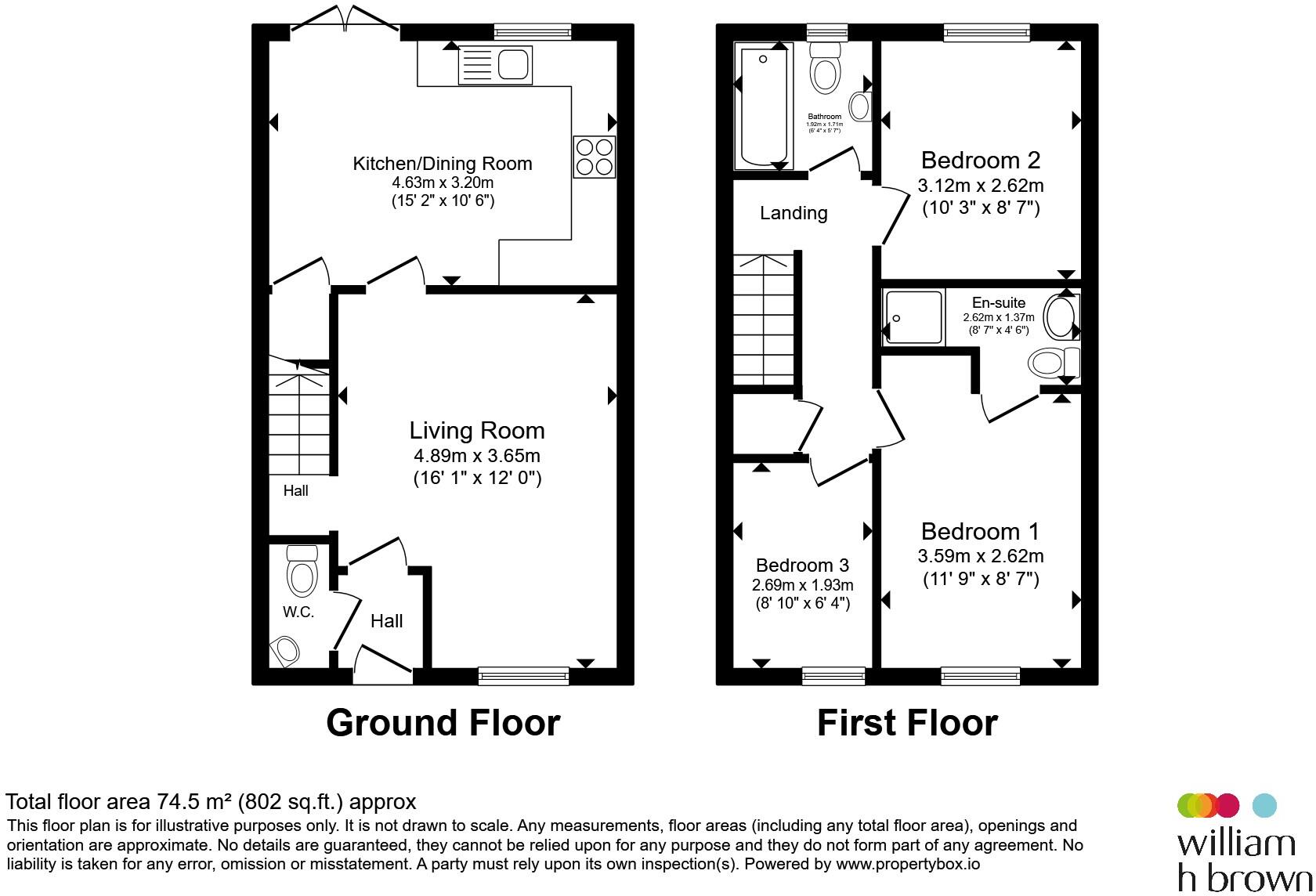 Crown Avenue, East Ardsley, Wakefield floorplan