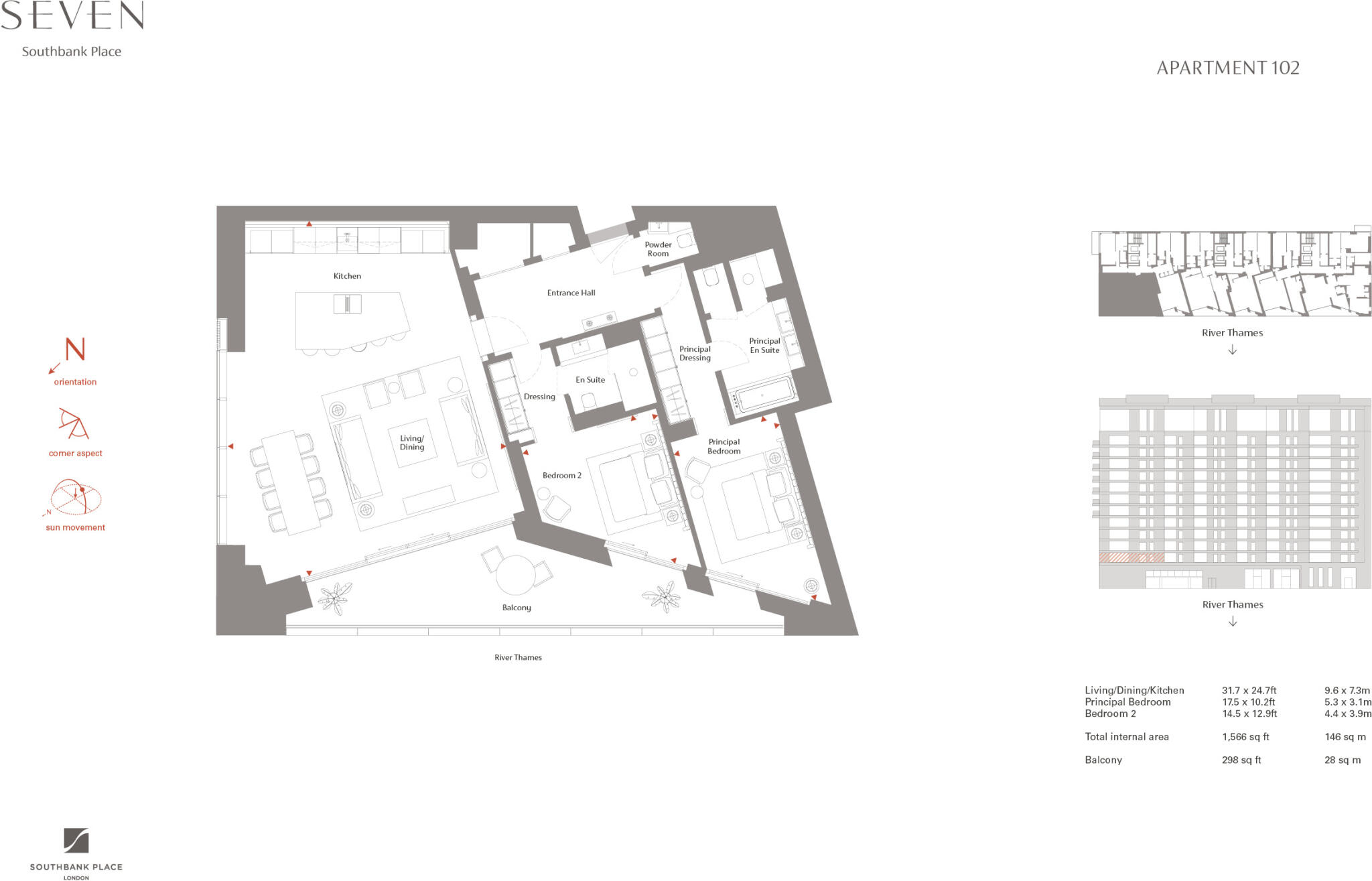 SEVEN, Southbank Place, SE1 floorplan