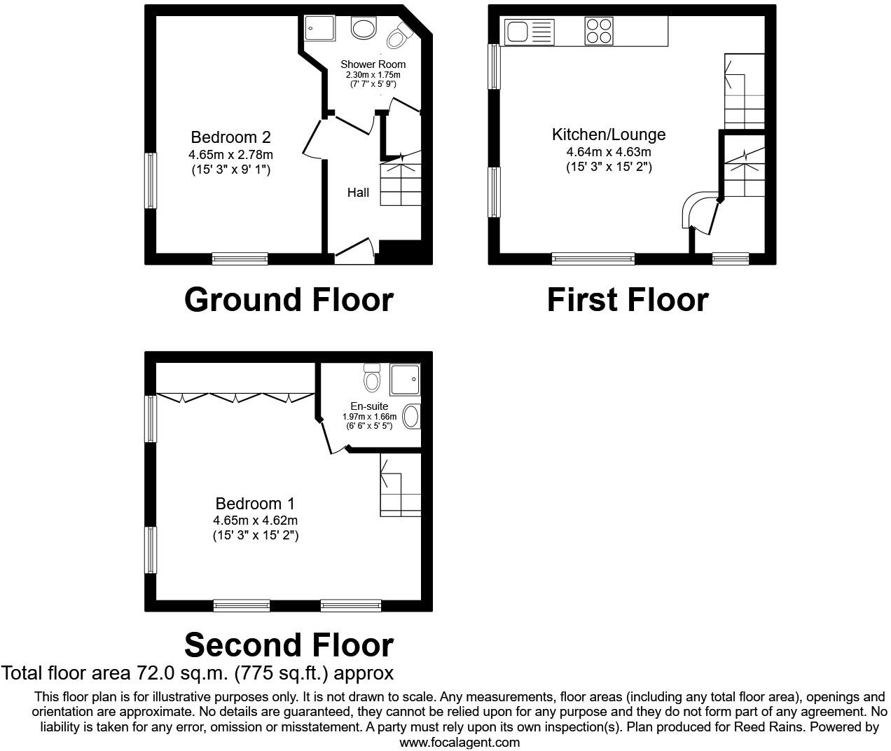 Marlington Drive, Huddersfield, West Yorkshire, HD2 floorplan