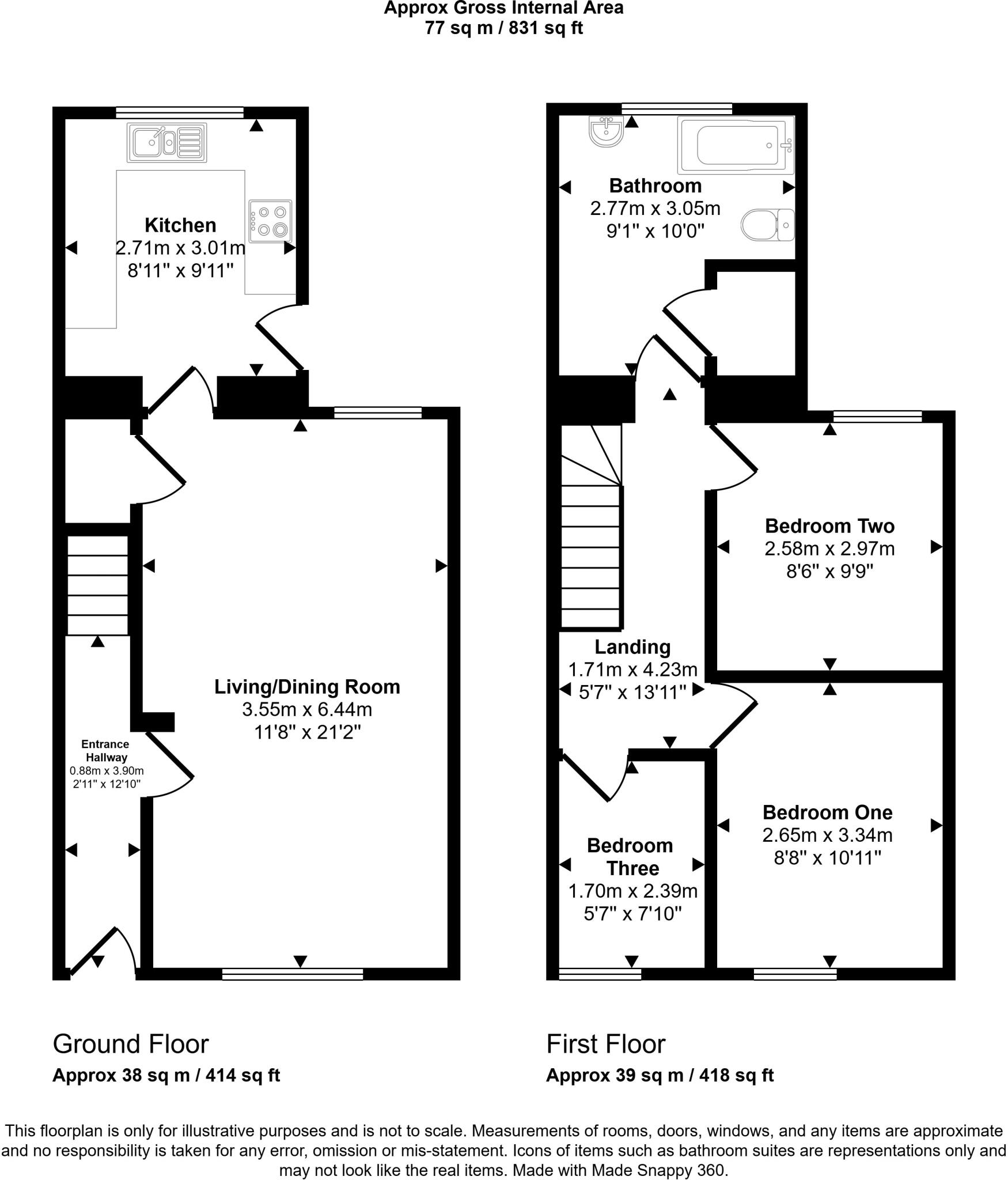 Webster Street, Treharris,  floorplan