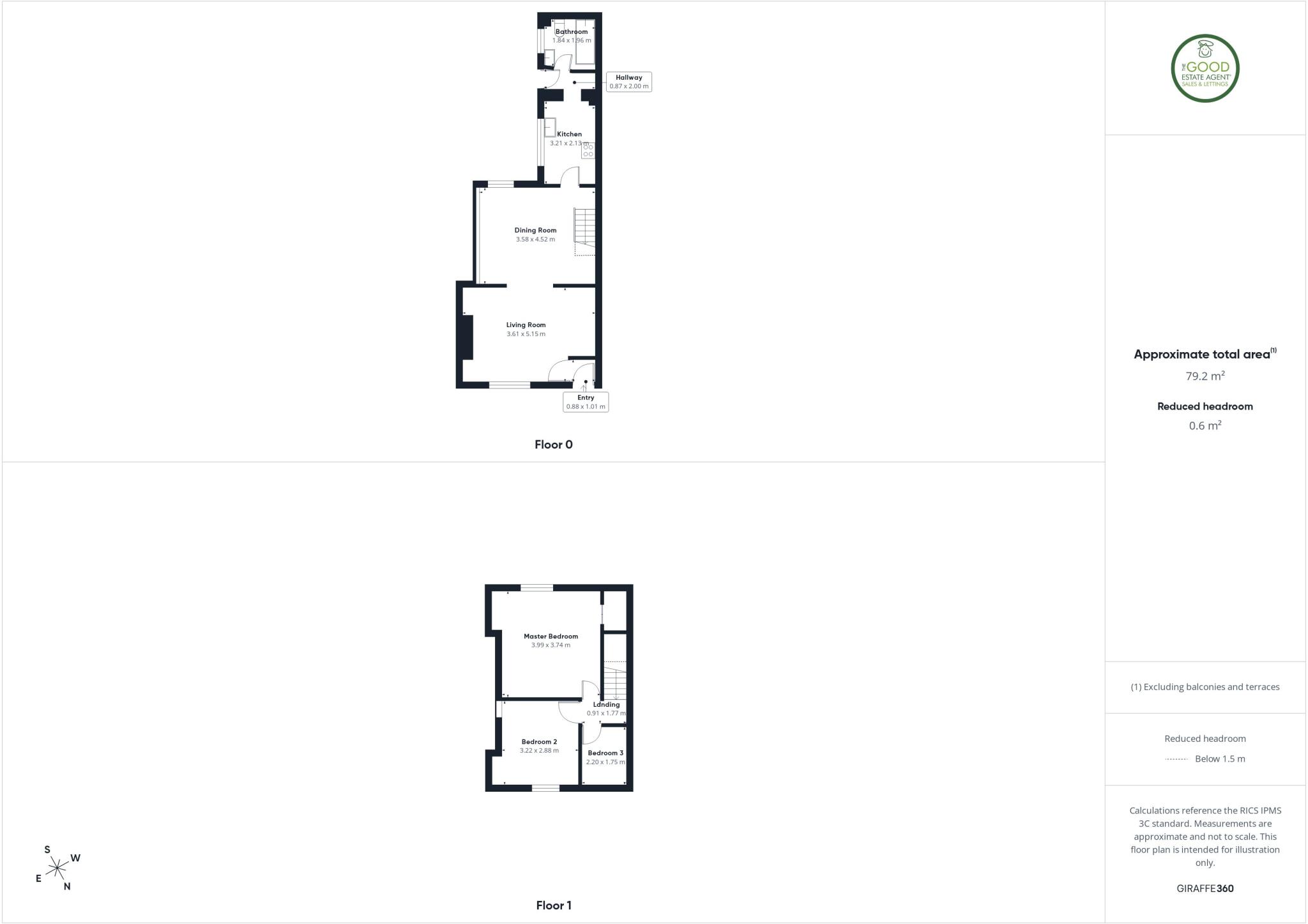 45 Southwick Road, Sunderland, Tyne and Wear SR5 1EY floorplan