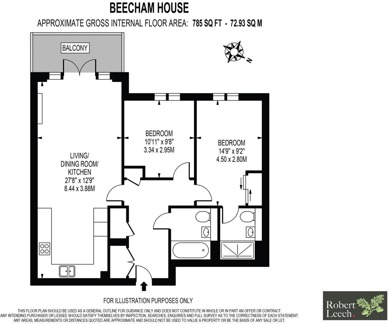 Beecham House, Oxted, RH8 0GL floorplan