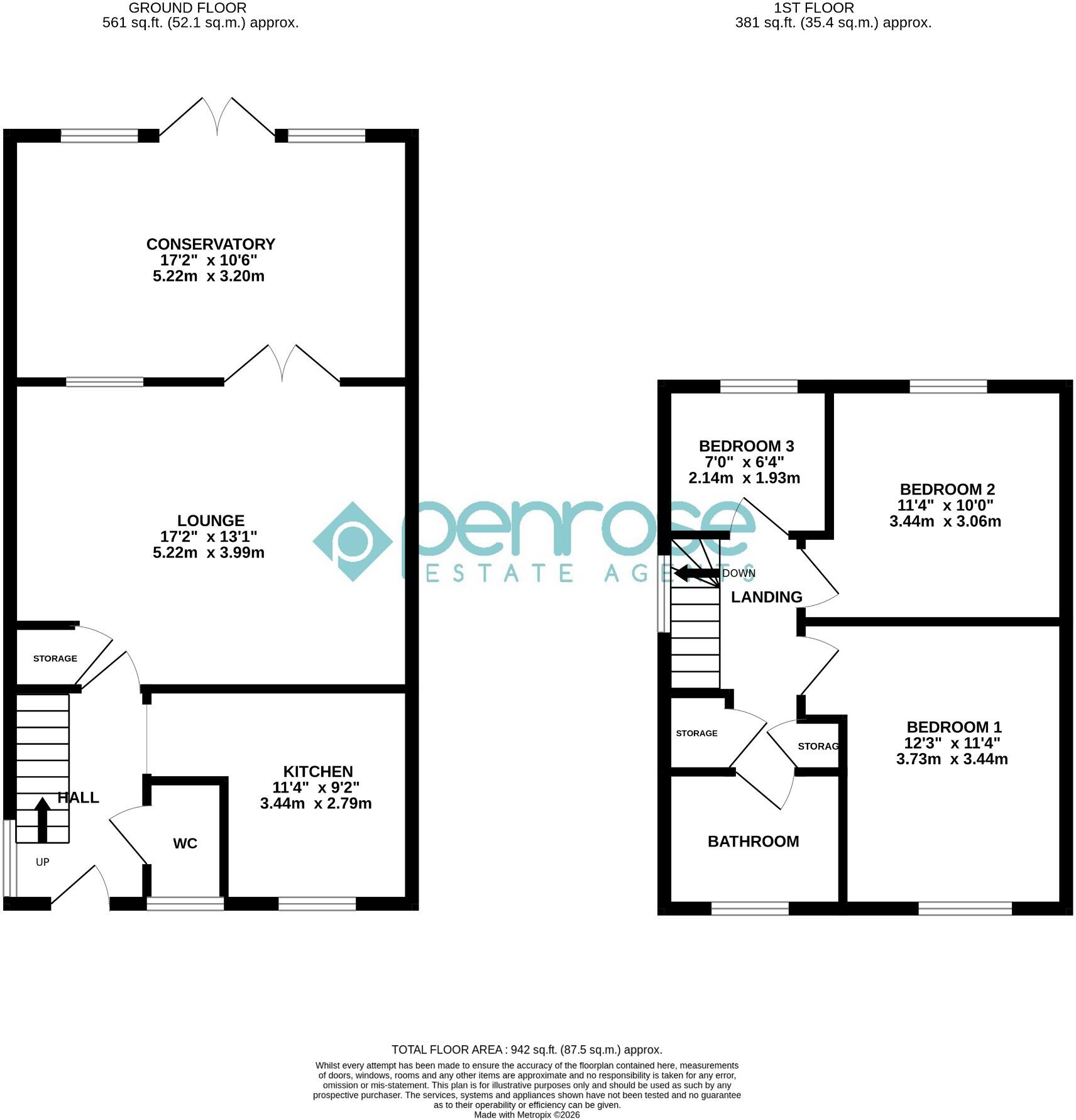 Weldon Close, Luton, Bedfordshire, LU2 9TS floorplan