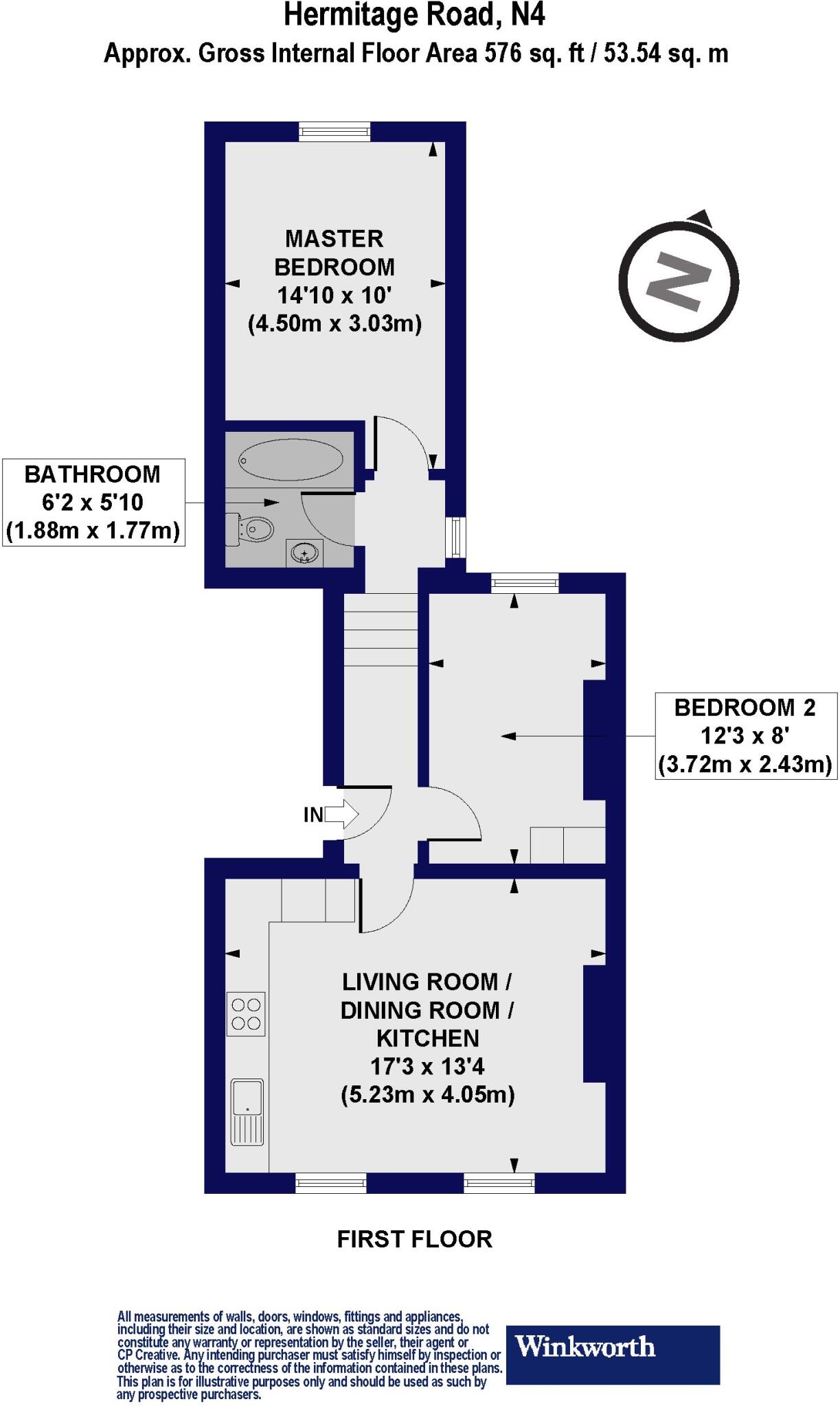 Hermitage Road, London, N4 floorplan