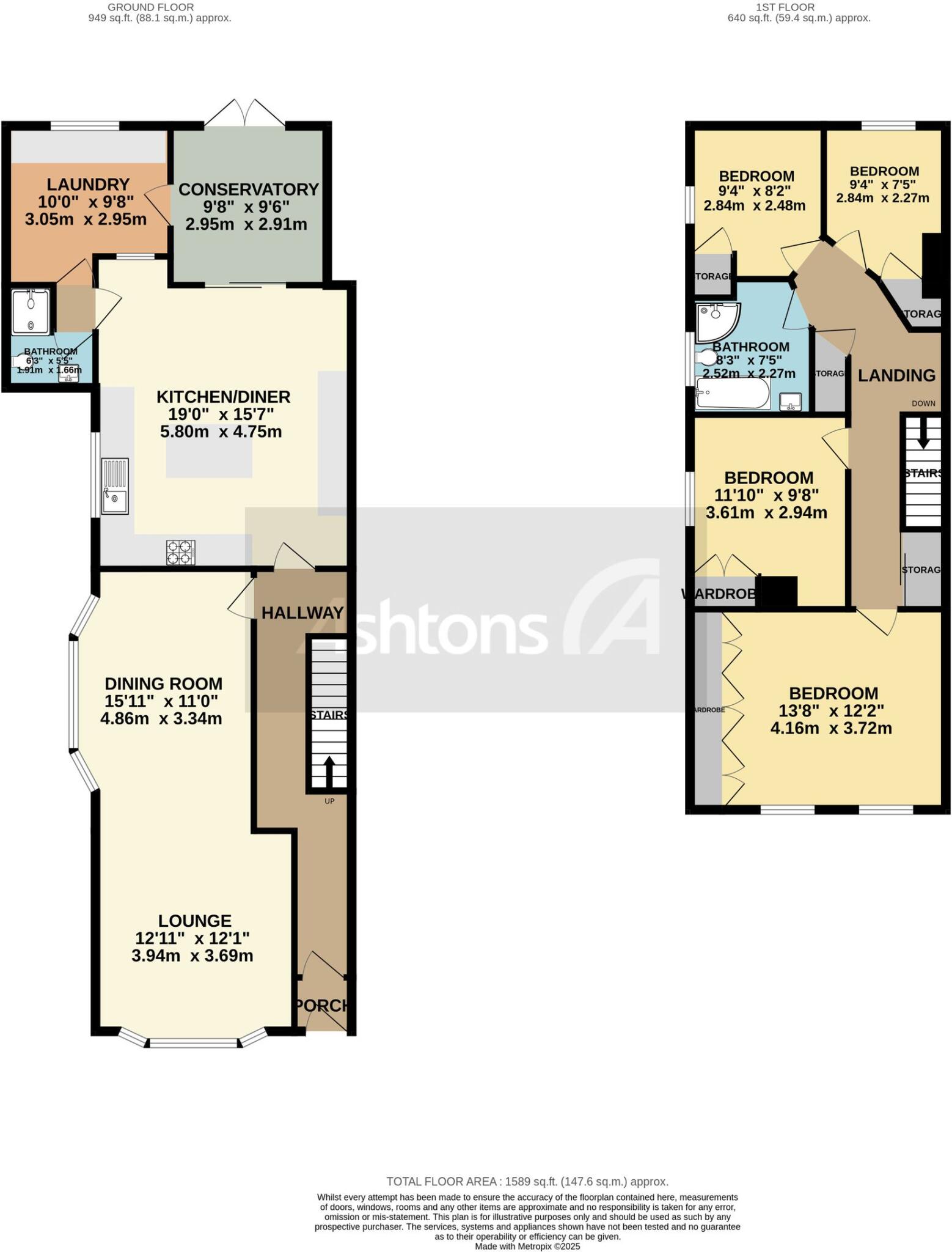 Lyndale Avenue, Fearnhead, WA2 floorplan