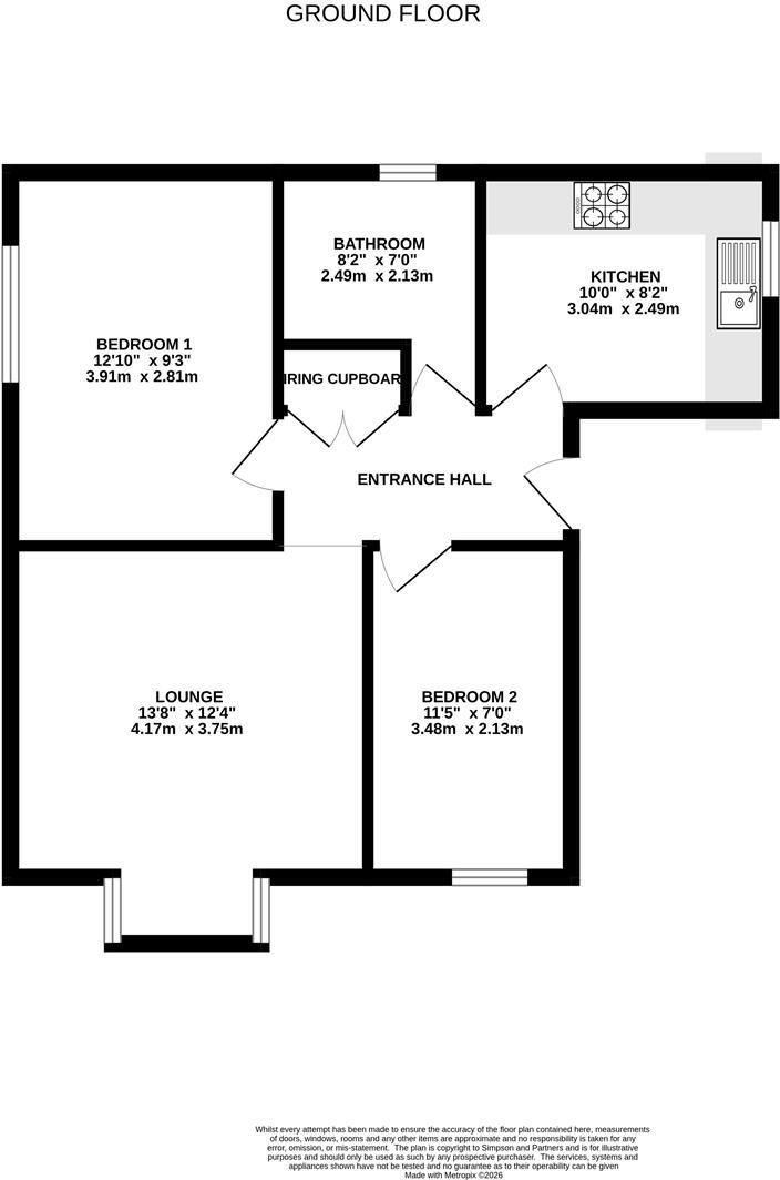 NN14 Pashler Gardens, Thrapston floorplan