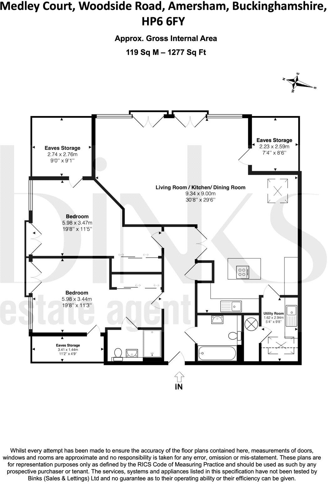 Woodside Road, Amersham, Buckinghamshire, HP6 floorplan