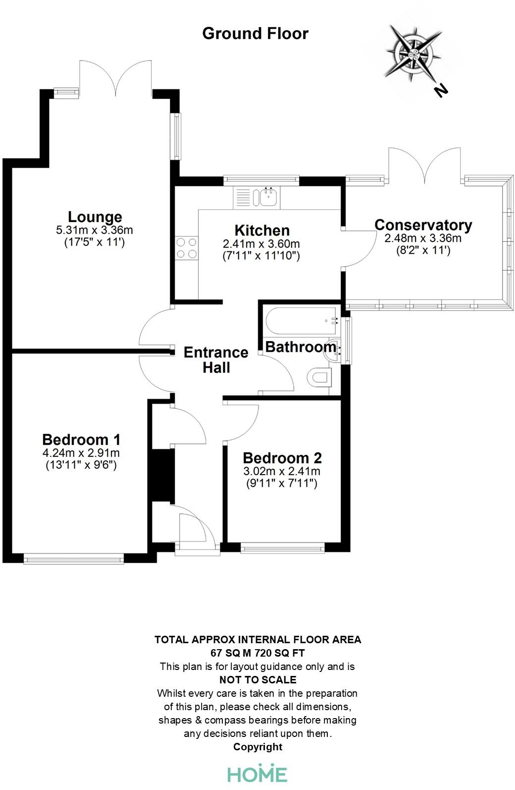 Redruth Close, Springfield, Chelmsford floorplan