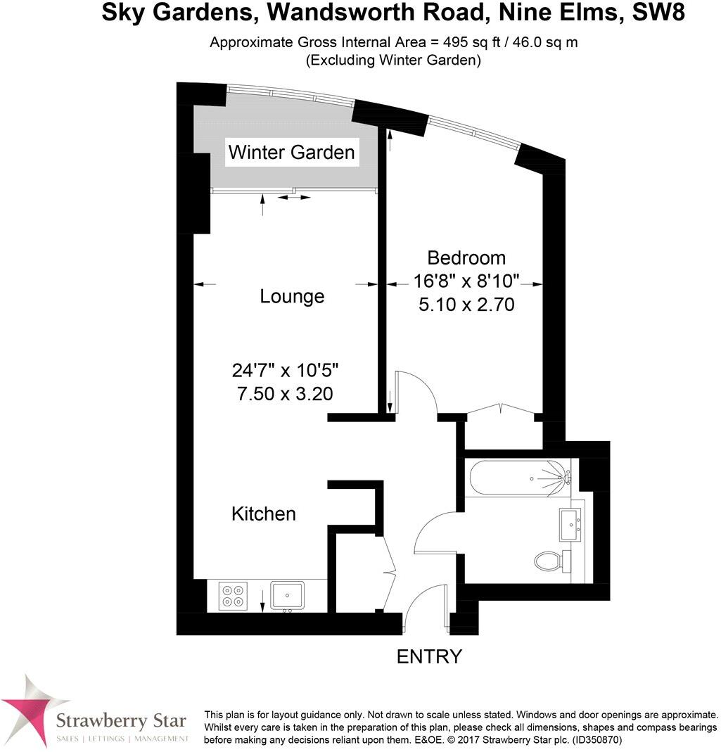 Sky Gardens, 155 Wandsworth Road, London, SW8 floorplan