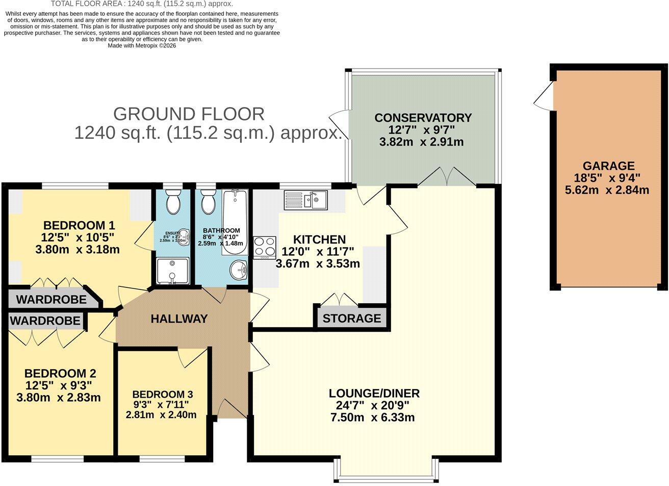 Briscoe Way, Lakenheath, Brandon, Suffolk, IP27 floorplan