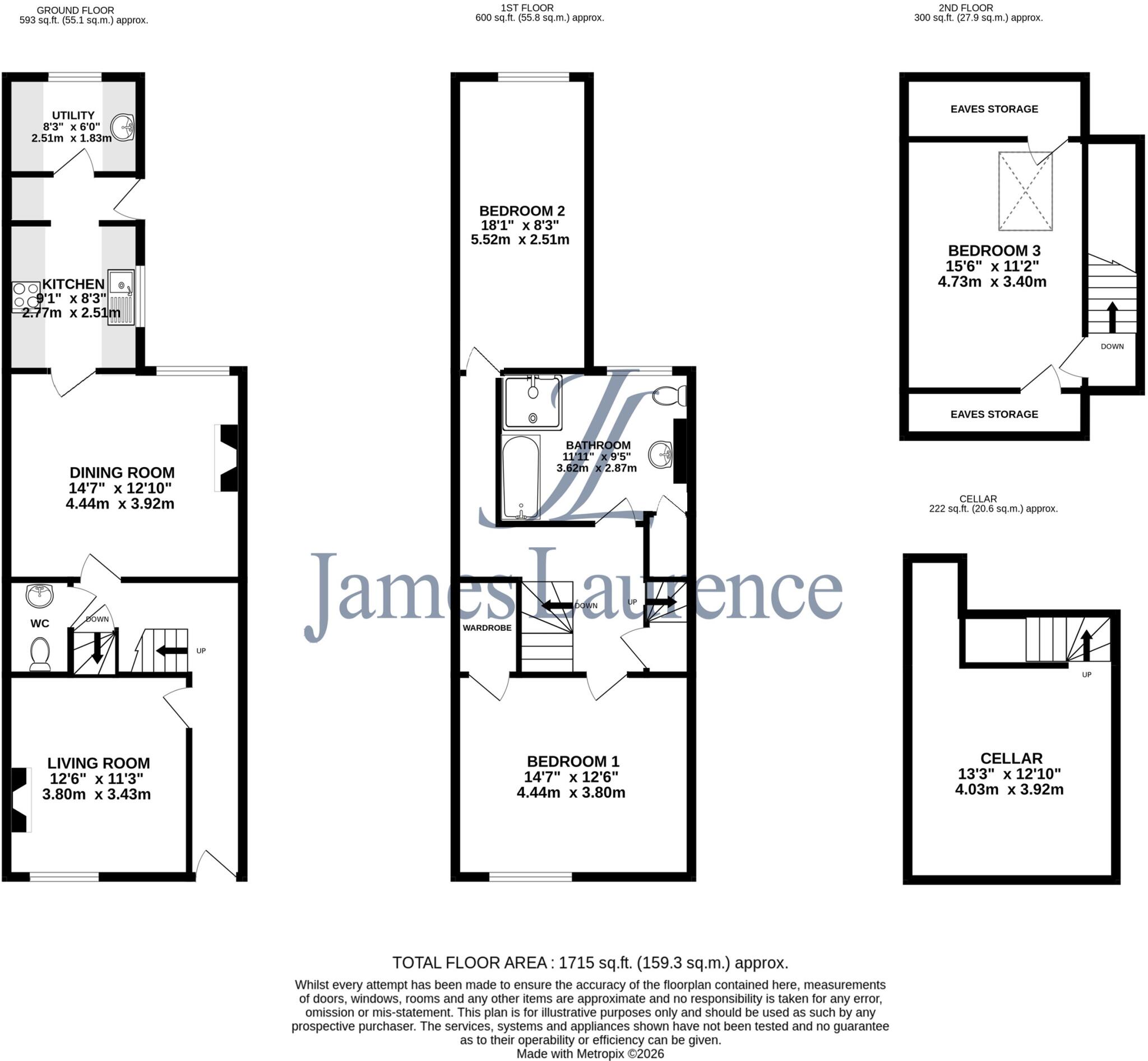 Lee Crescent, Edgbaston floorplan