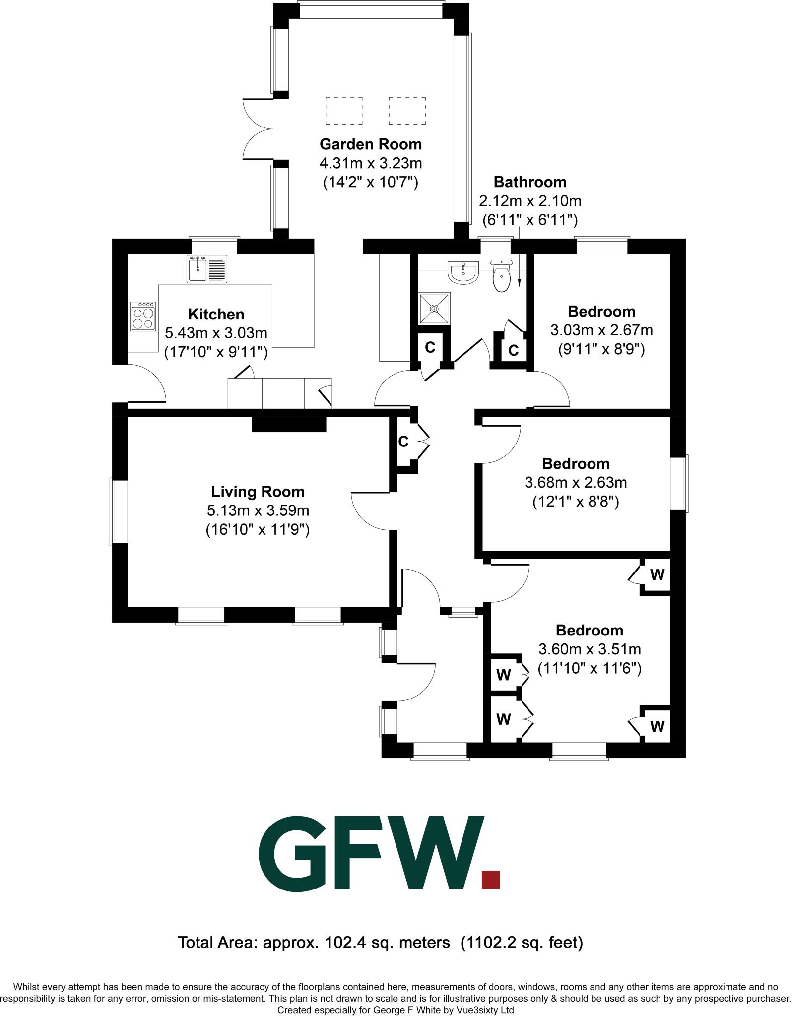 1, Oak Tree Drive, Bedale, North Yorkshire, DL8 floorplan