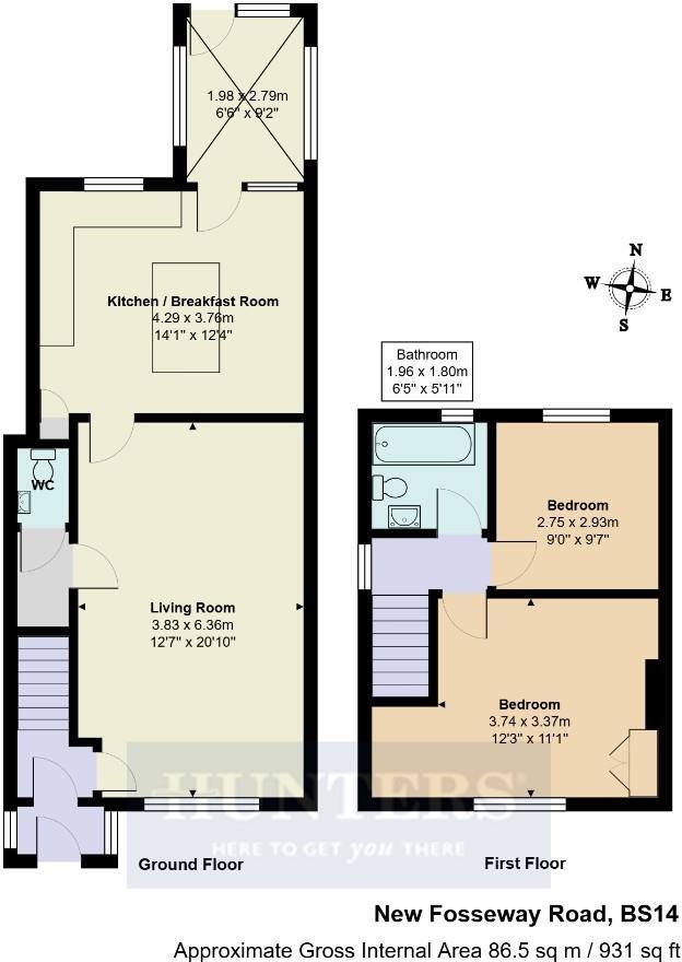 New Fosseay Road, Hengrove, Bristol floorplan