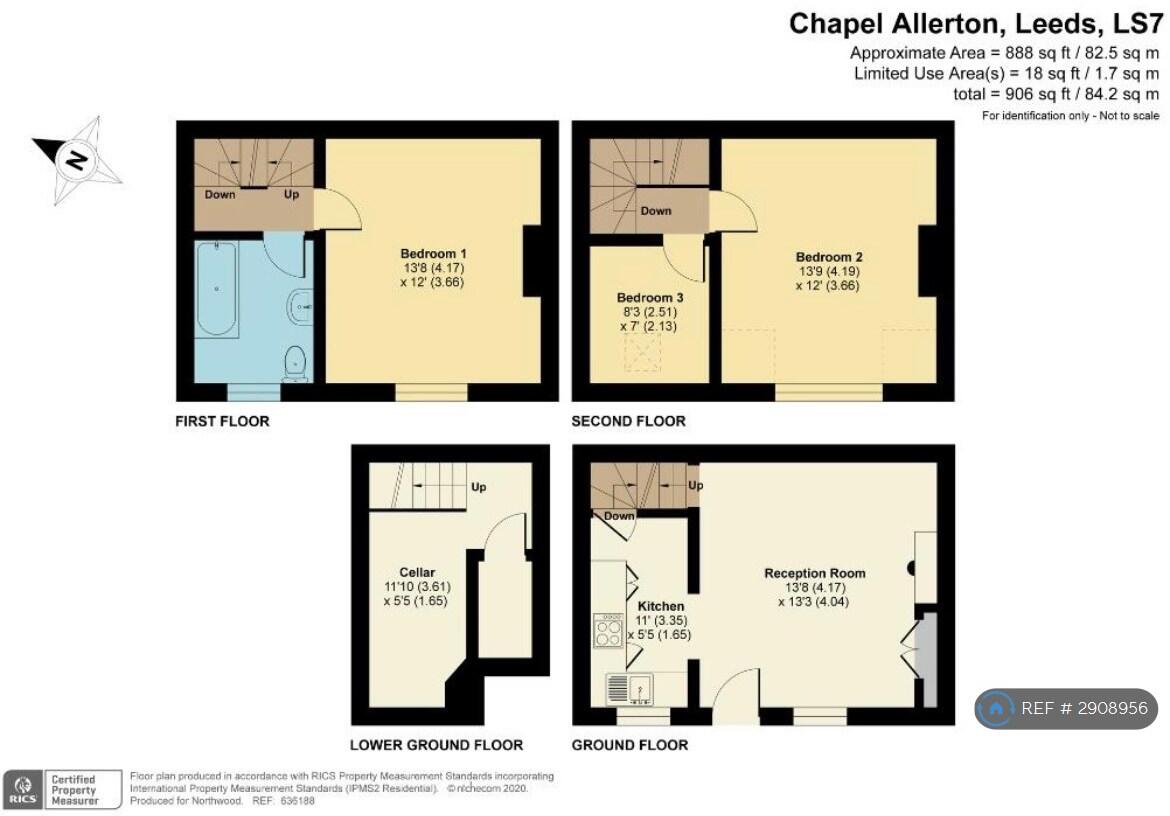 Union Terrace, Leeds, LS7 floorplan
