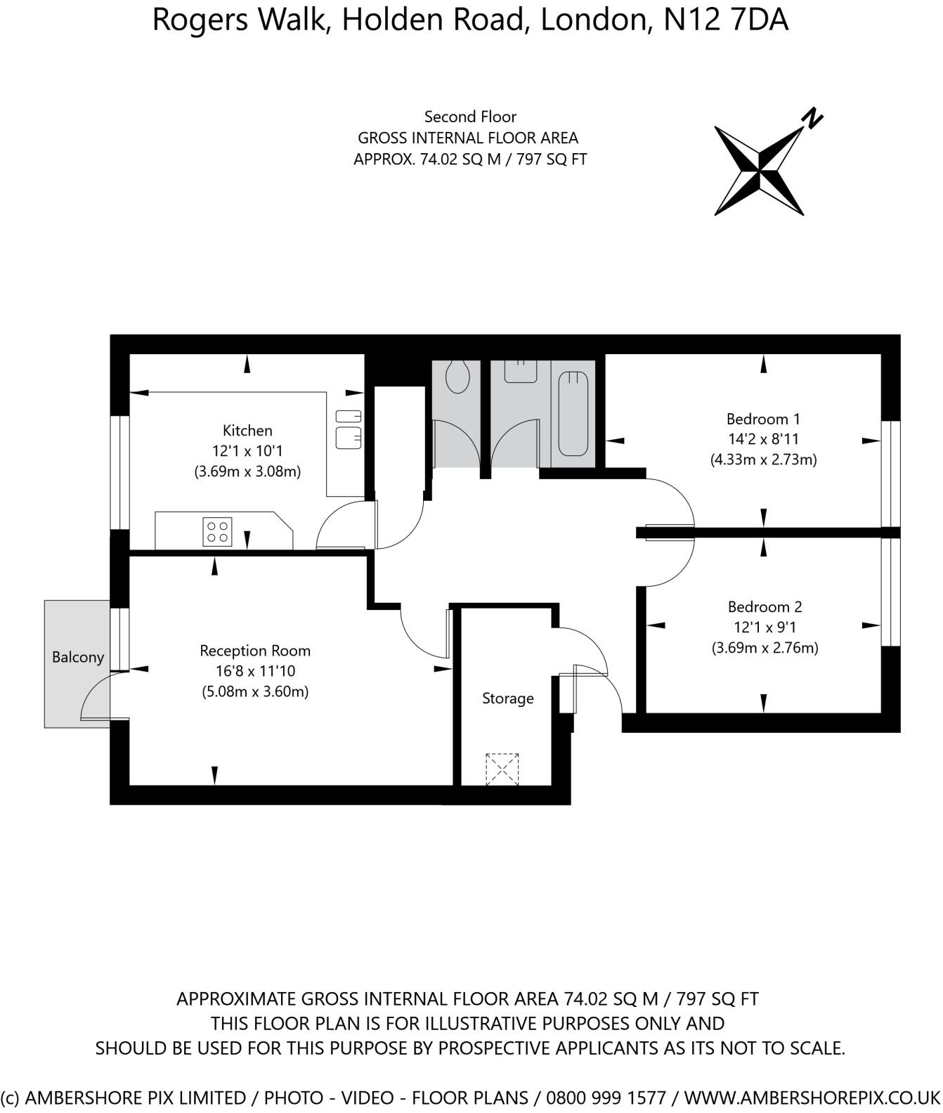 Holden Road, Woodside Park, London, London, N12 floorplan