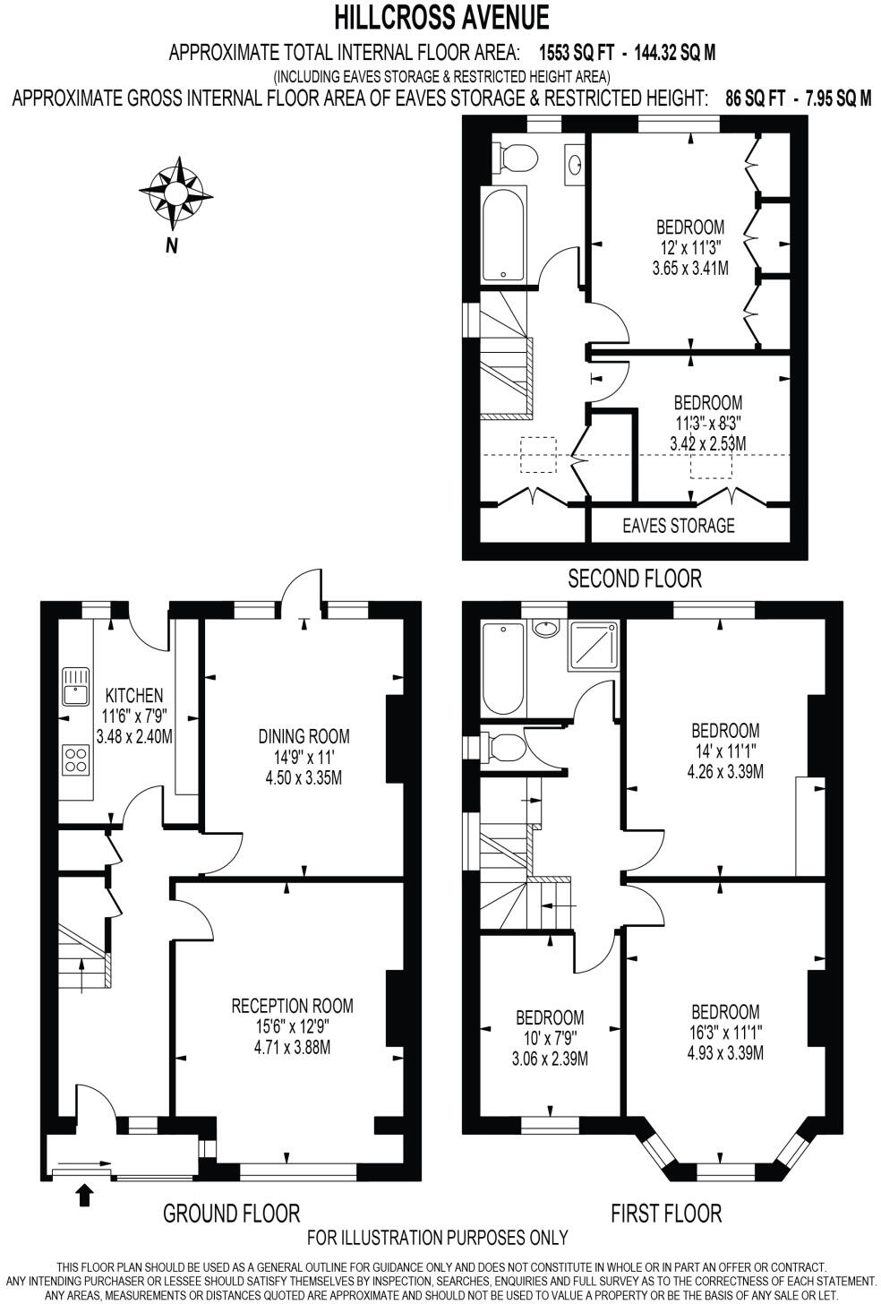 Hillcross Avenue, Morden, SM4 floorplan