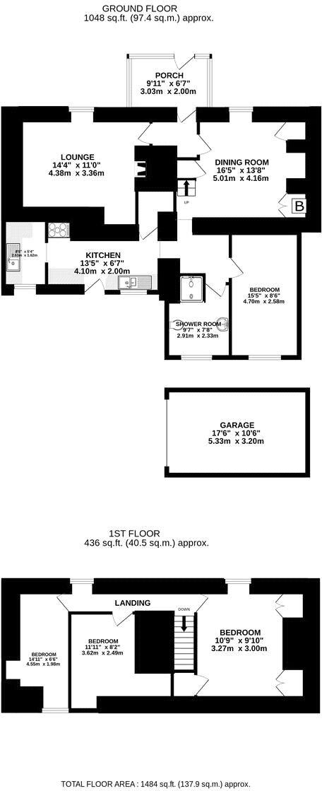 Penstraze, Three Burrows, Blackwater, Truro, TR4 floorplan