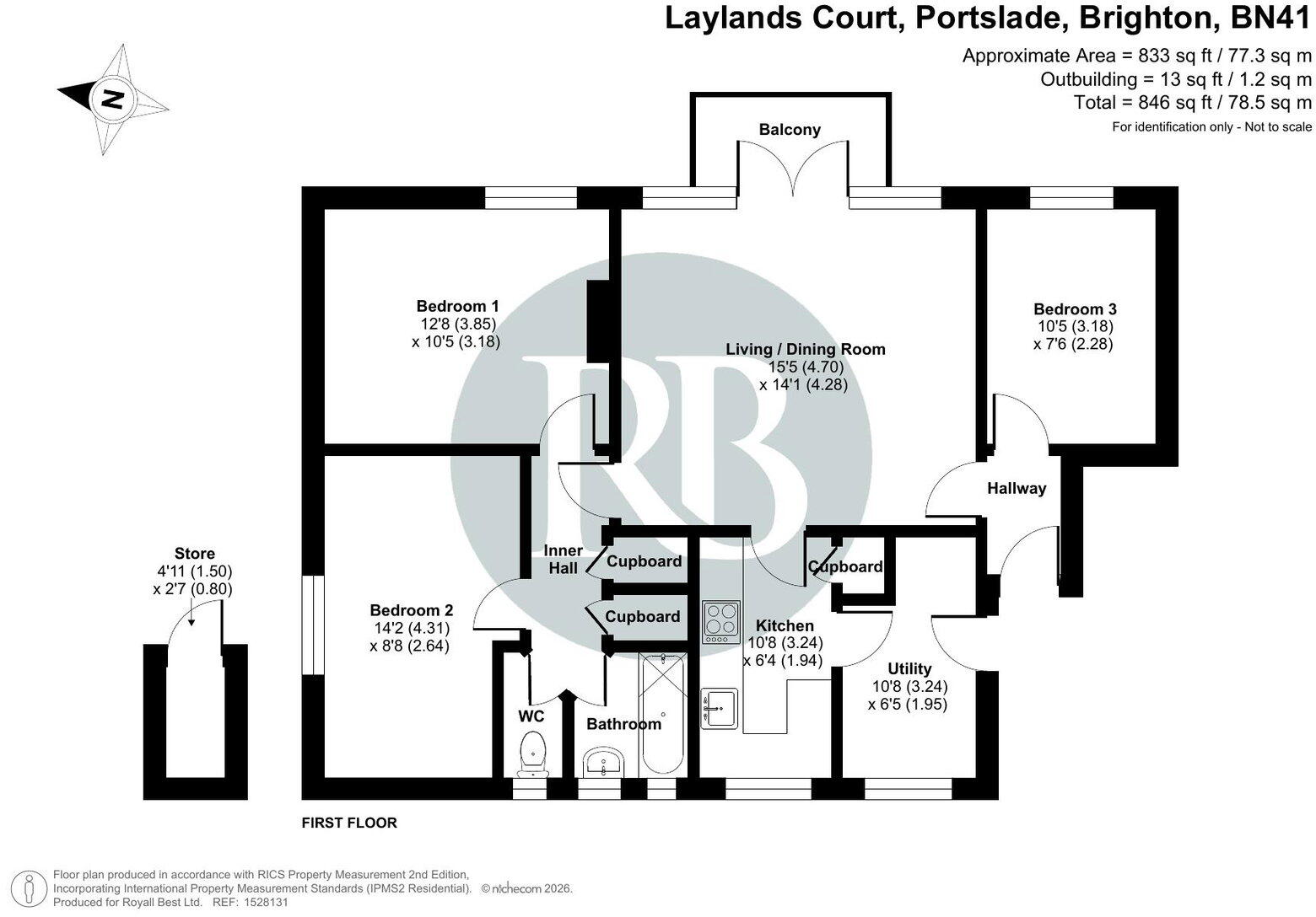 Laylands Court, Portslade, BN41 1PU floorplan