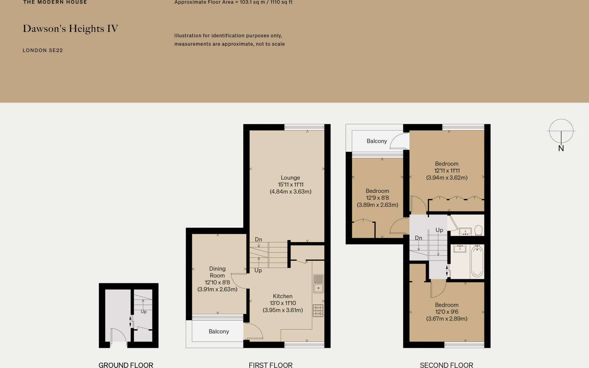 Dawson's Heights IV, Overhill Road, London SE22 floorplan