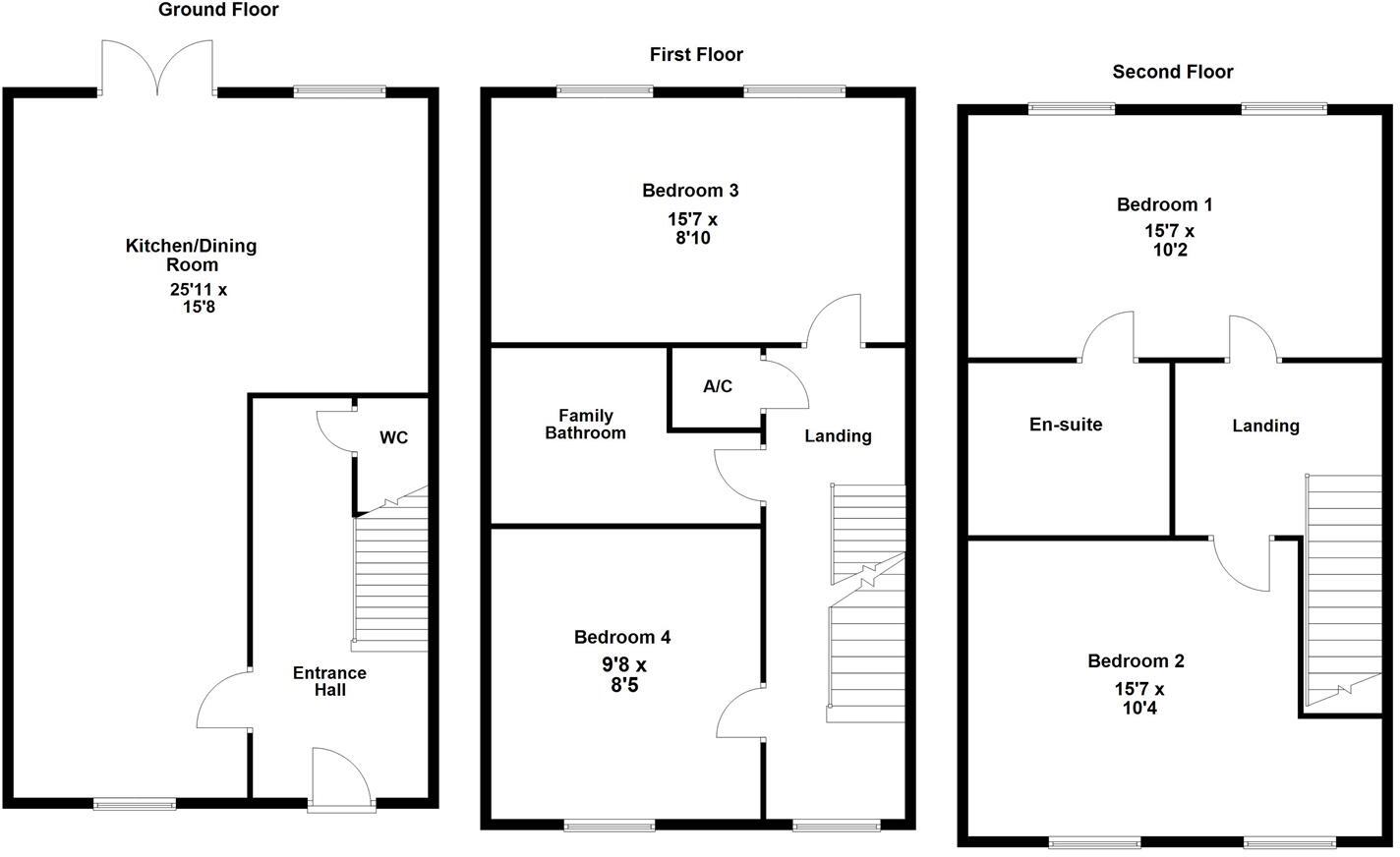 NN14 Thistle Drive, Desborough, Kettering floorplan