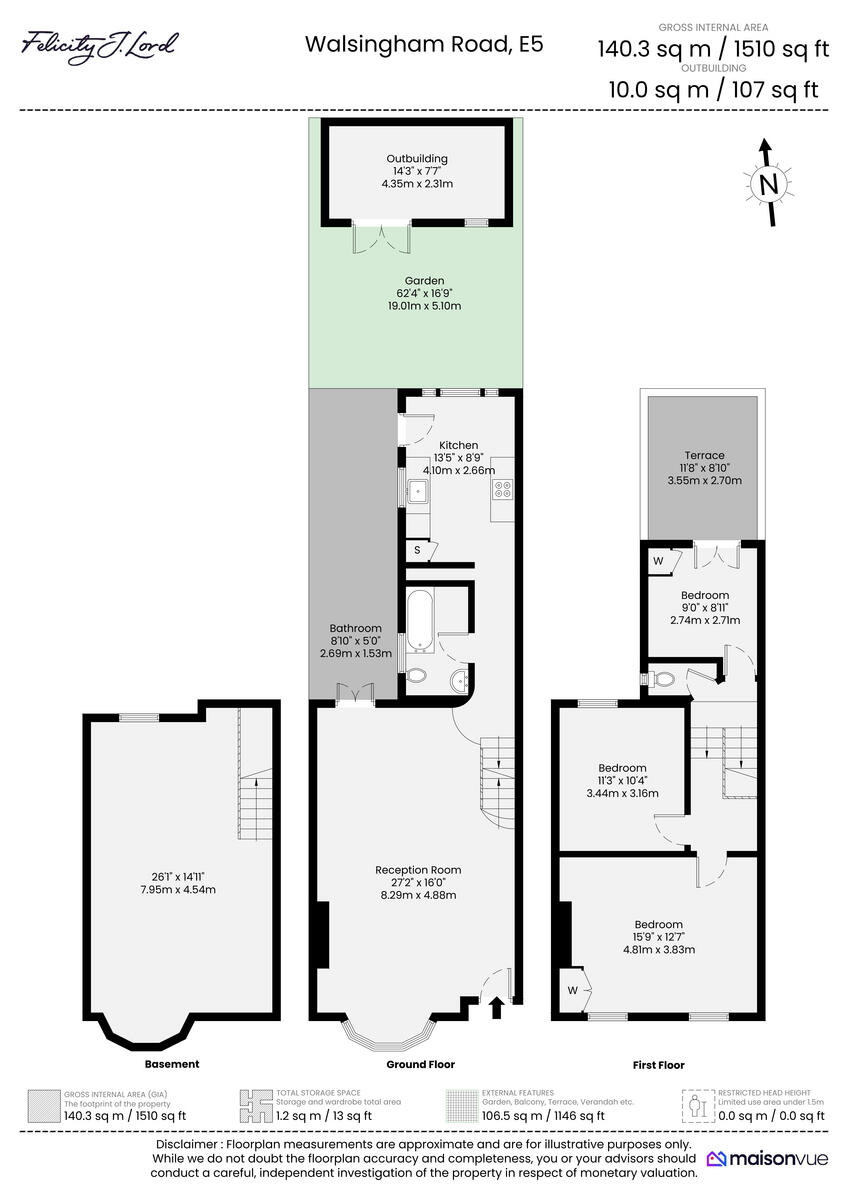 Walsingham Road, London E5 floorplan