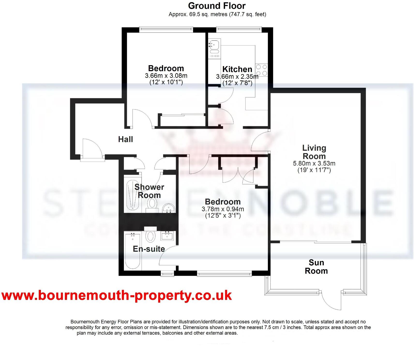 Grove Road, Bournemouth, Dorset, BH1 floorplan
