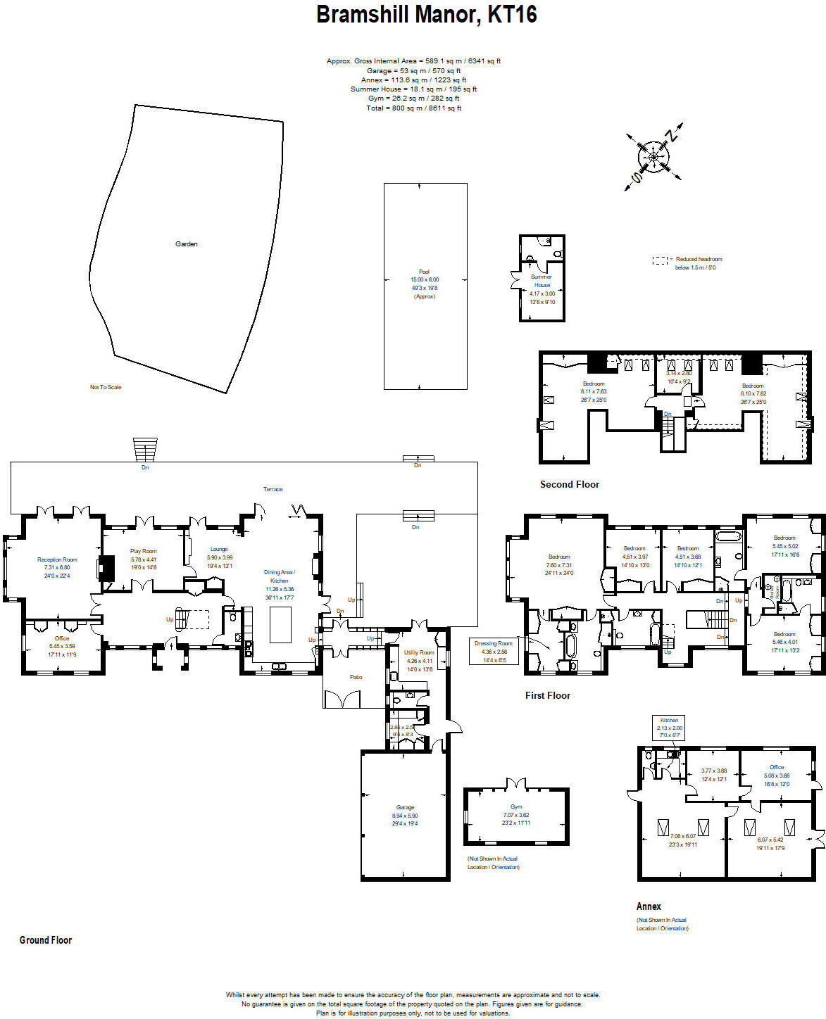 Guildford Road, Ottershaw, KT16 floorplan