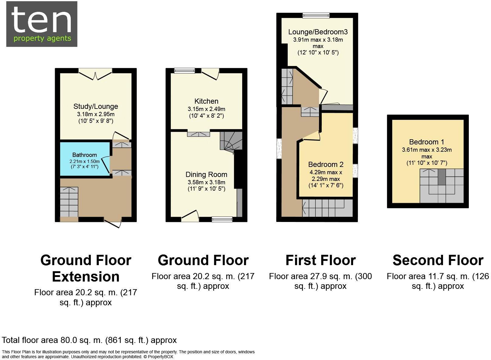 Crosshall Road, St. Neots floorplan