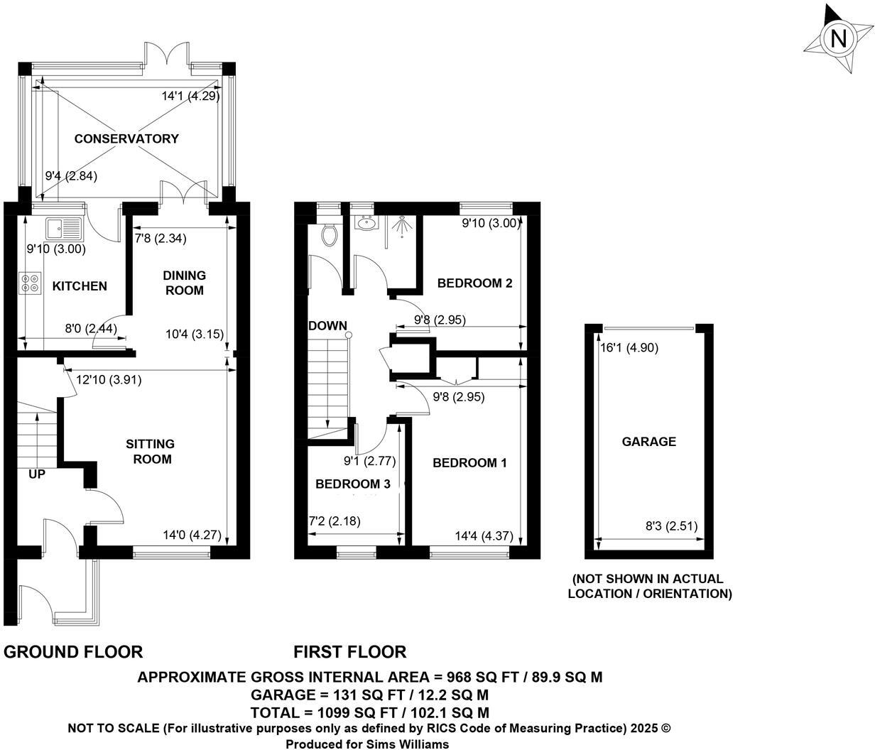 Downview Road, Yapton floorplan