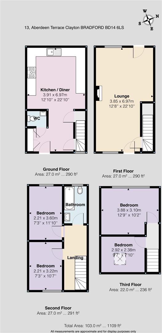 Aberdeen Terrace, Clayton, Bradford floorplan