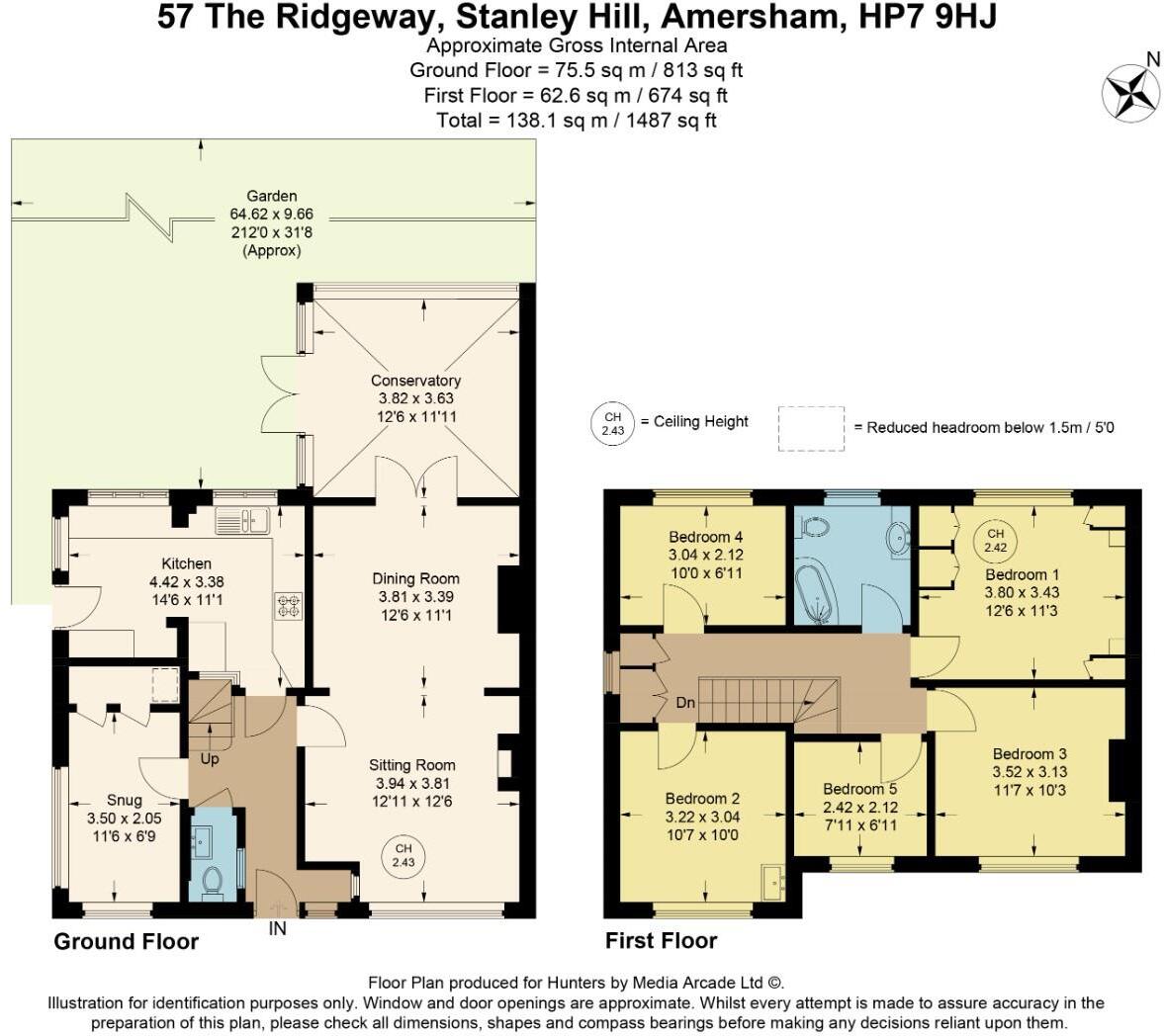 The Ridgeway, Stanley Hill, Amersham, Buckinghamshire, HP7 9HJ floorplan