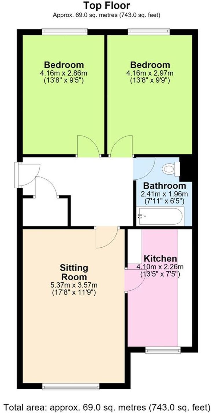 Pennington Mews, Leigh, WN7 floorplan