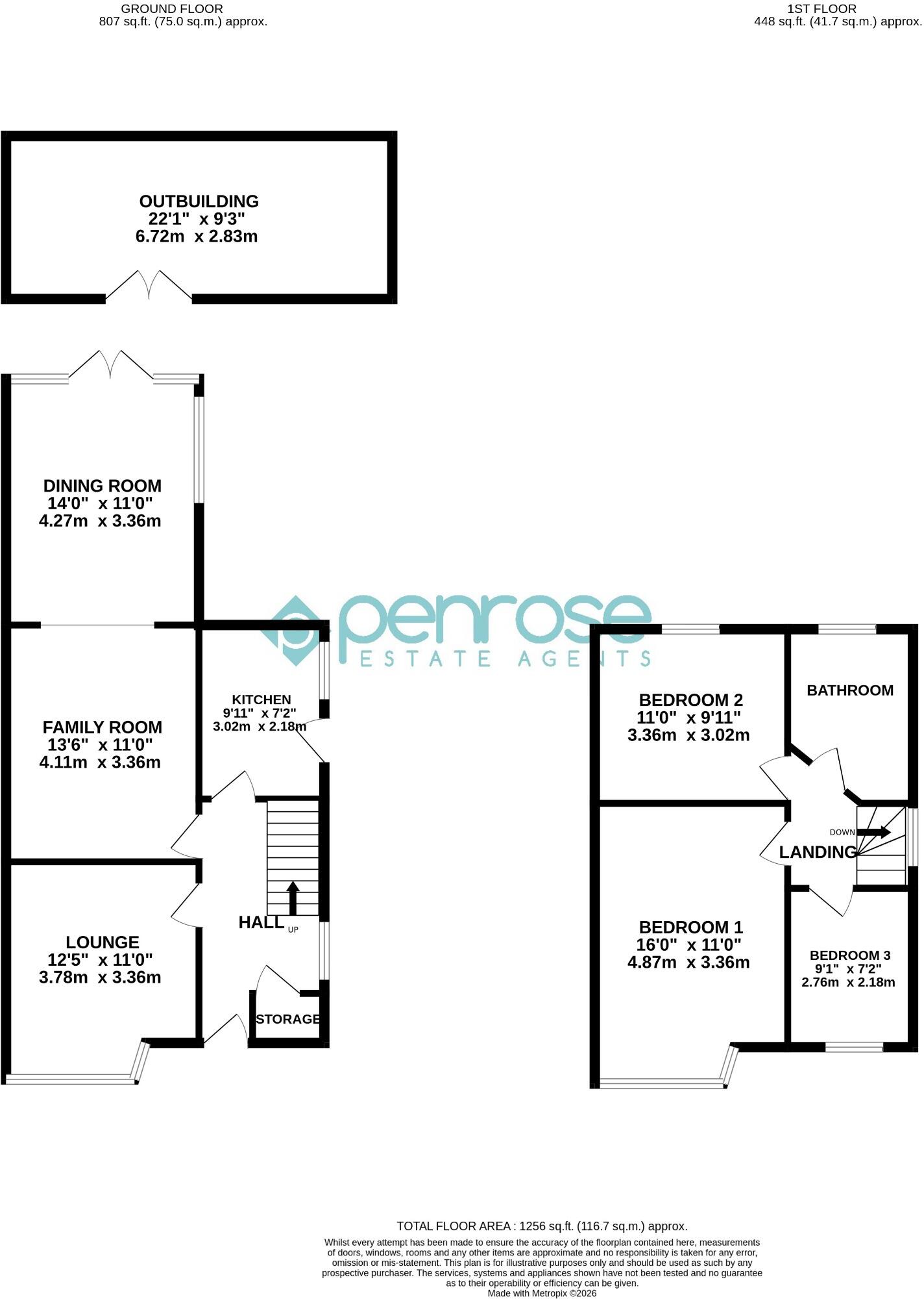 Austin Road, Luton, Bedfordshire, LU3 1TZ floorplan