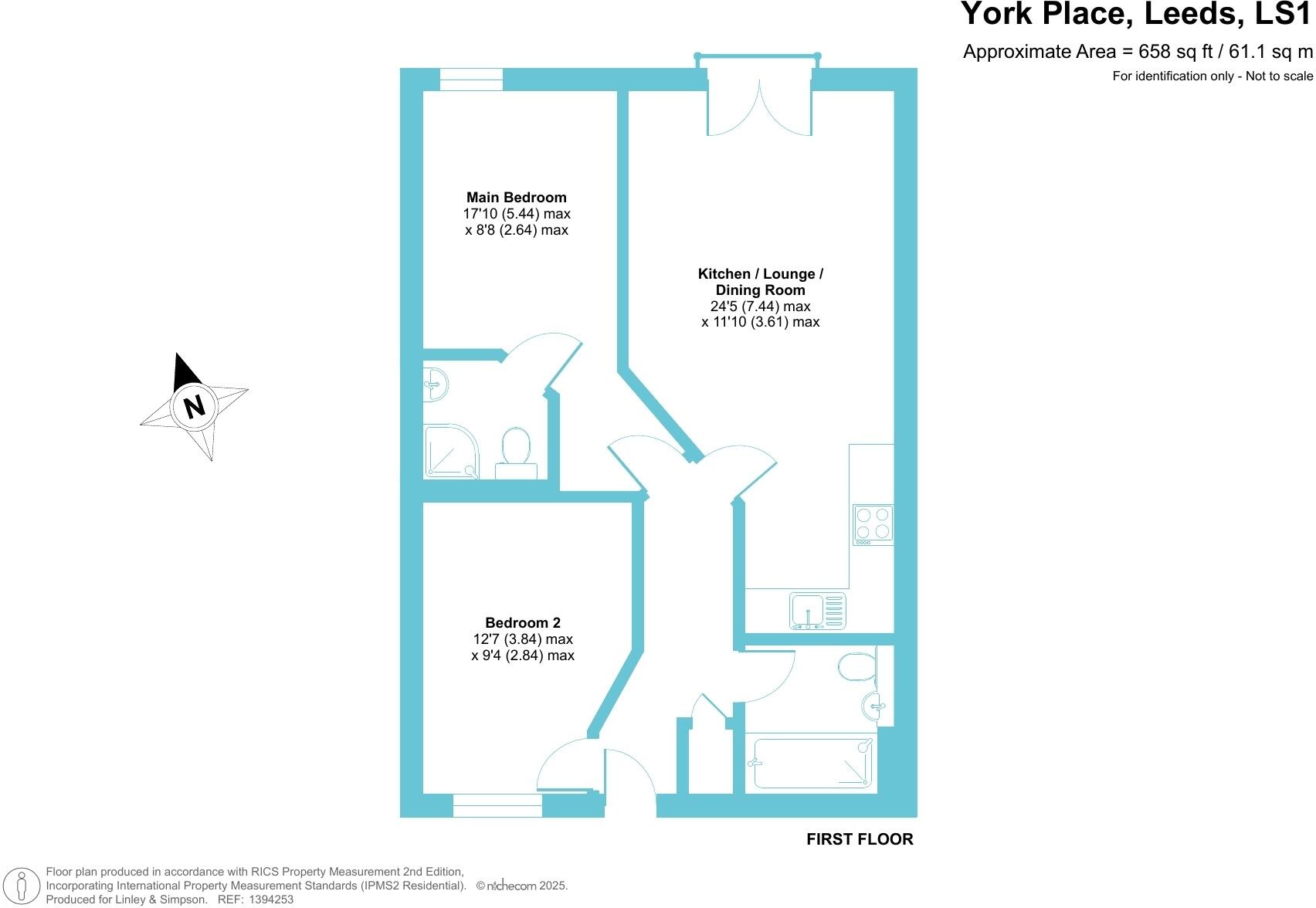 22 York Place, Leeds, LS1 floorplan