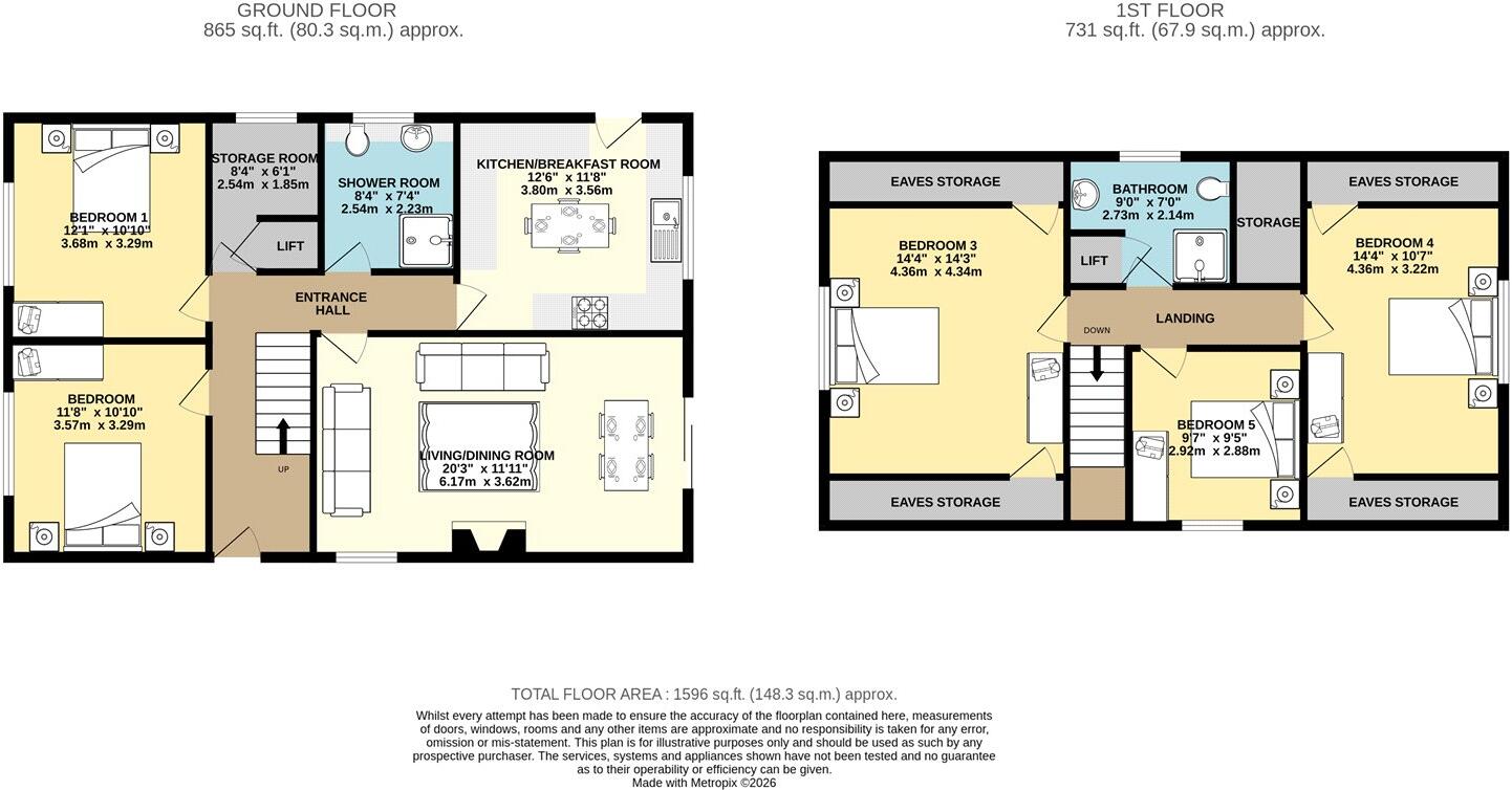 36 Longlands Road, Carlisle, Cumbria floorplan