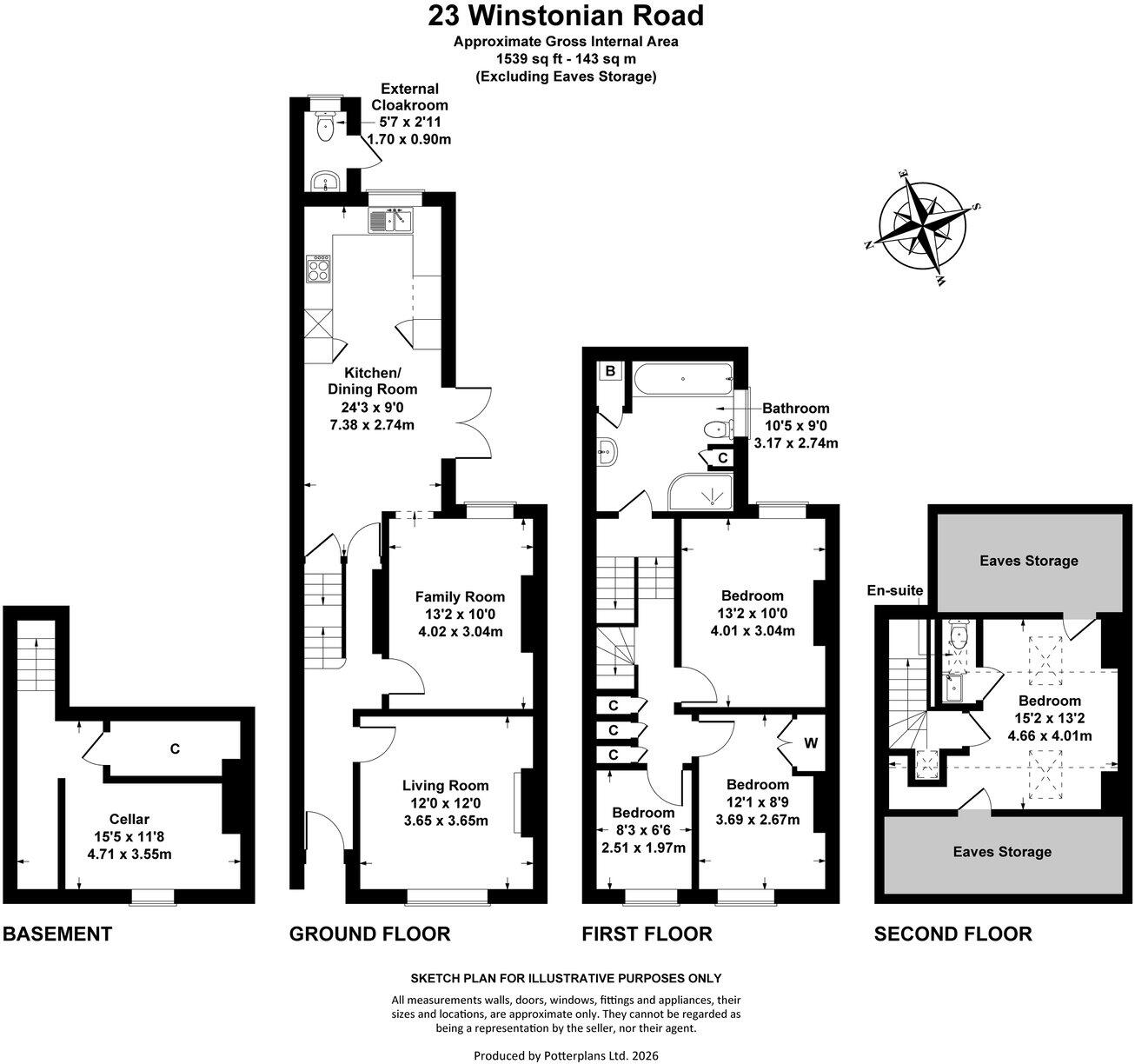 Winstonian Road, Cheltenham, GL52 floorplan