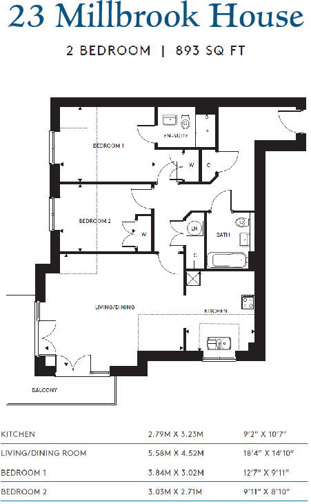 Millbrook House, Millbrook Village, Turnstone Road, Exeter, Devon, EX2 6FJ floorplan