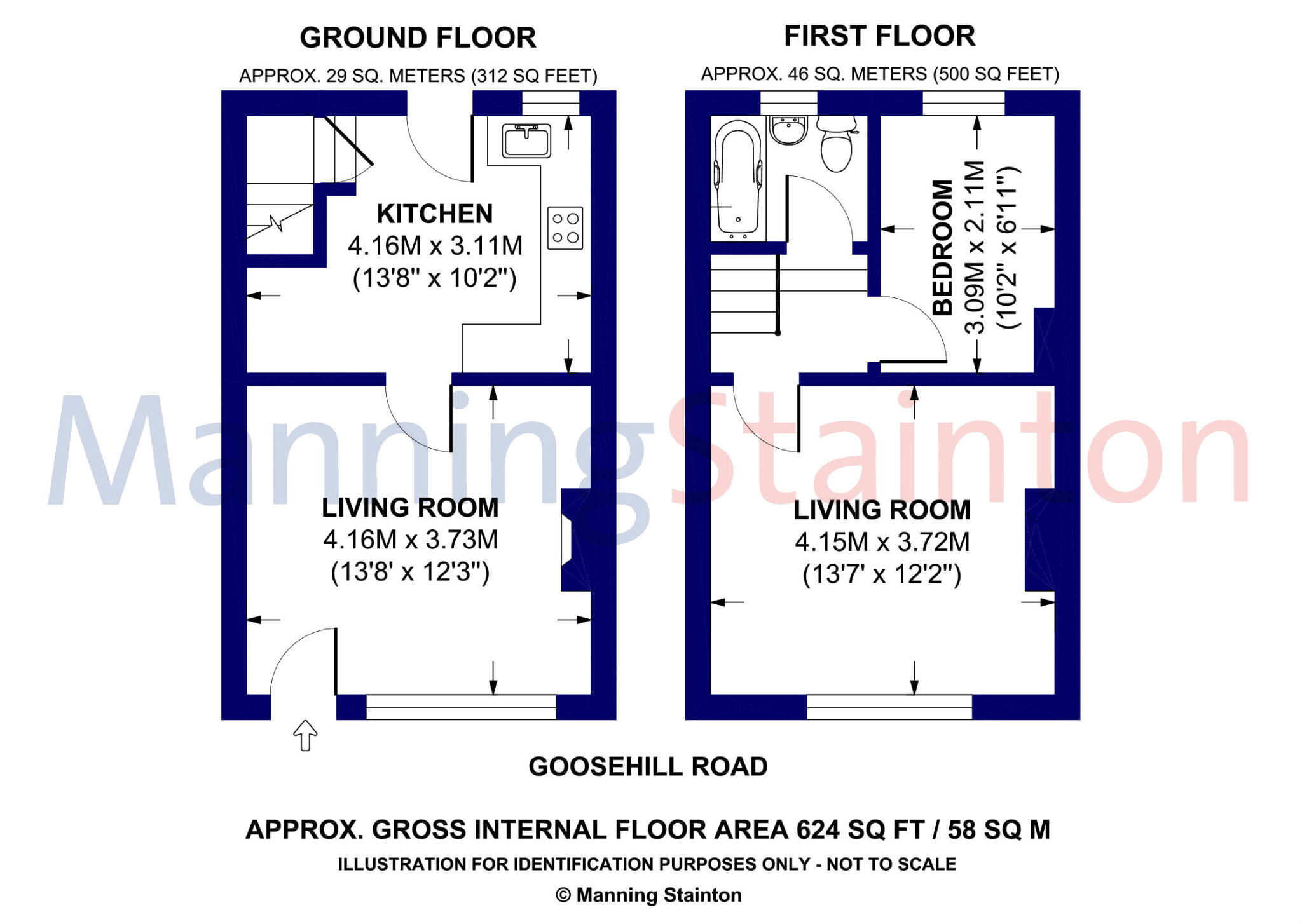 Goosehill Road, Normanton, West Yorkshire floorplan