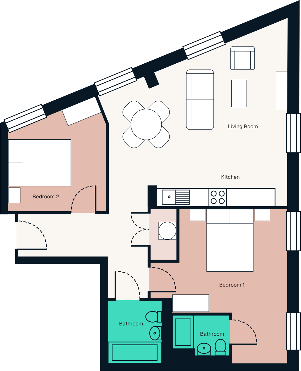 Angorfa (B06), Guildford Crescent, Cardiff floorplan