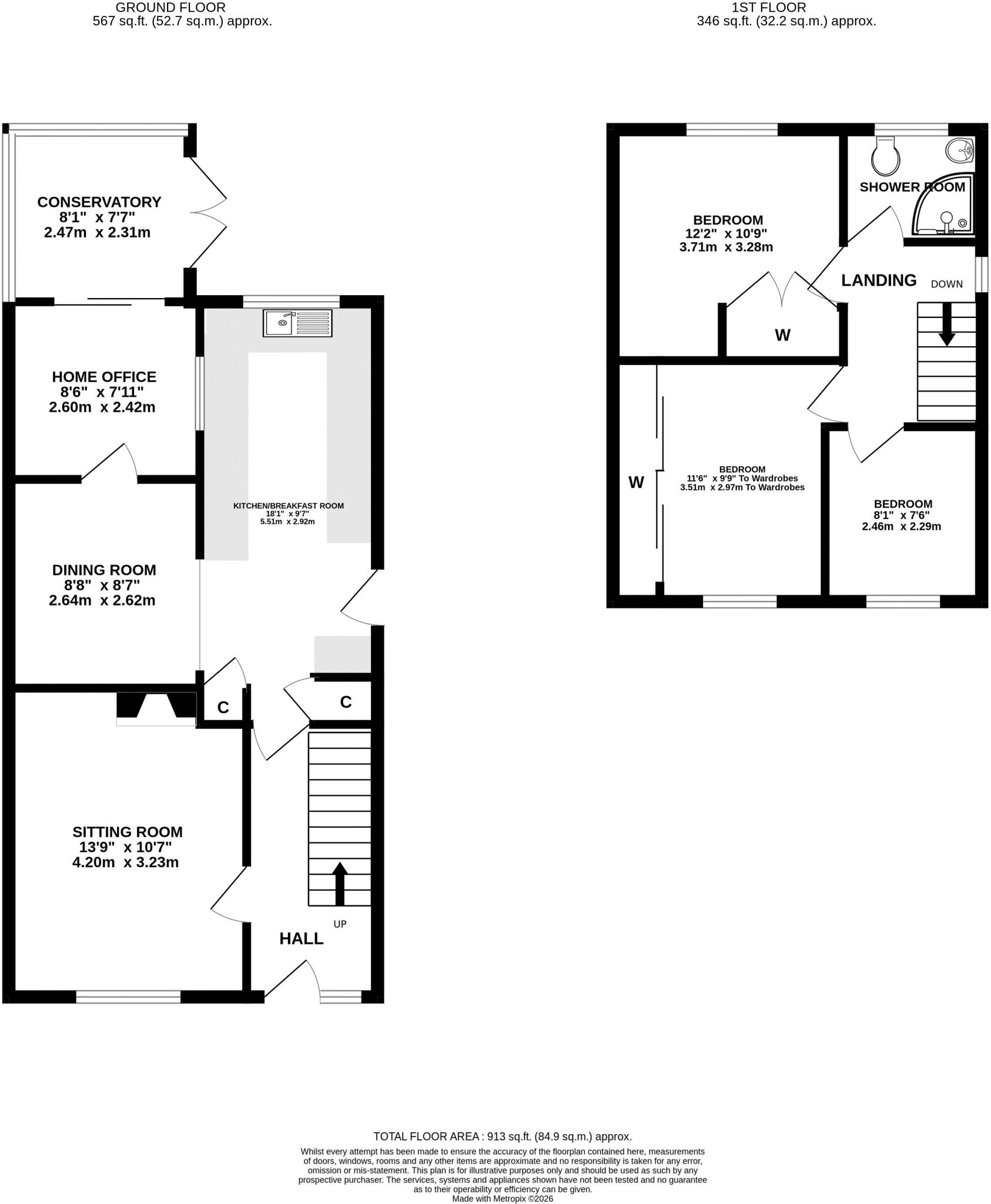 Angela Close, Horsford, Norwich floorplan