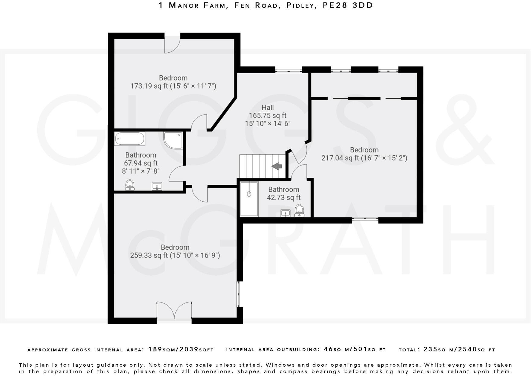 Manor Farm Field, Fen Road, Pidley, Huntingdon, Cambridgeshire, PE28 3DD floorplan